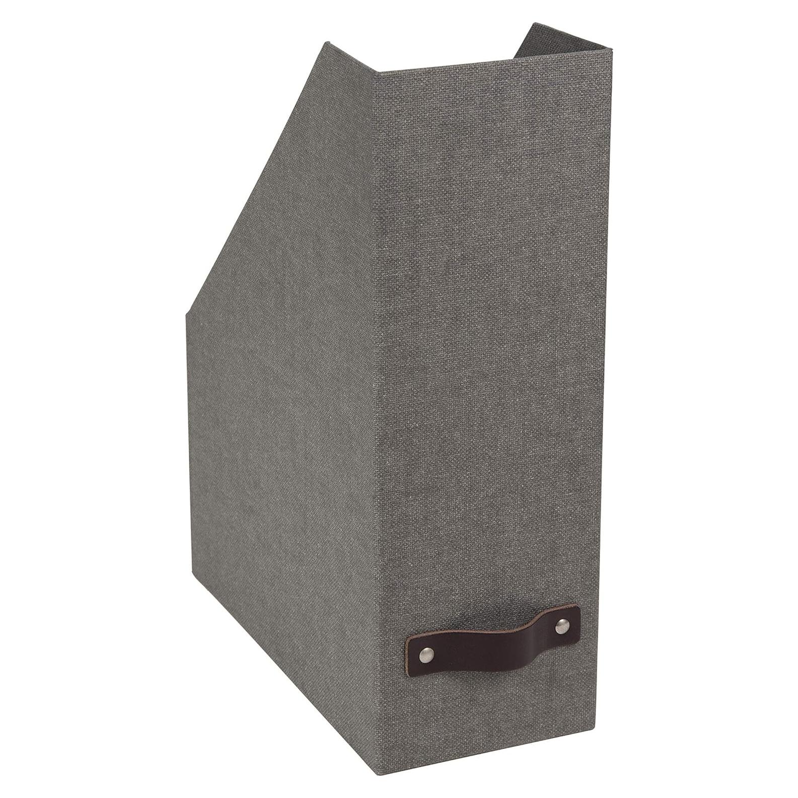 Caja de Almacenamiento Vertical Bigso Estelle 24.9x11.4x32cm Gris