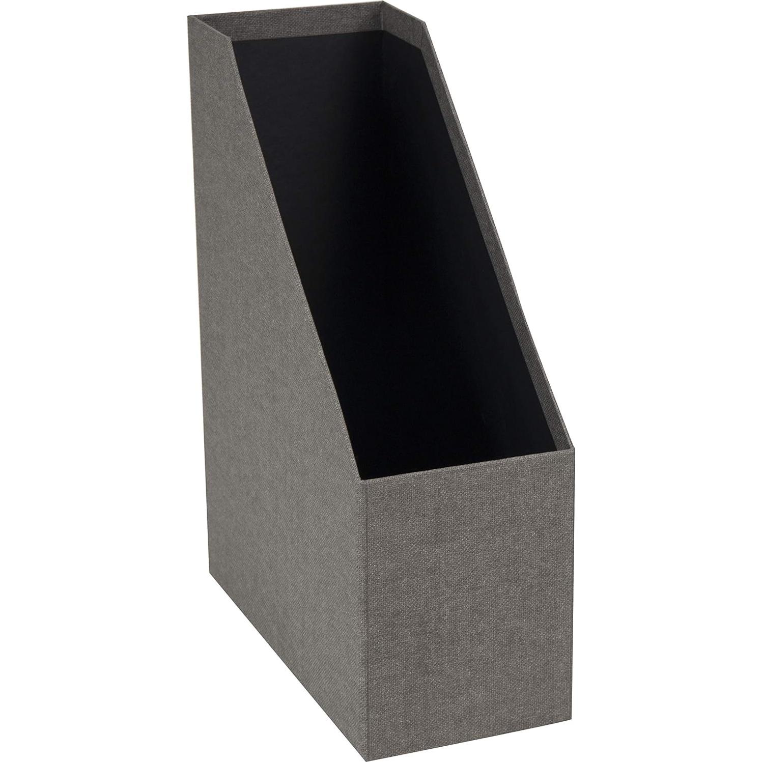 Caja de Almacenamiento Vertical Bigso Estelle 24.9x11.4x32cm Gris