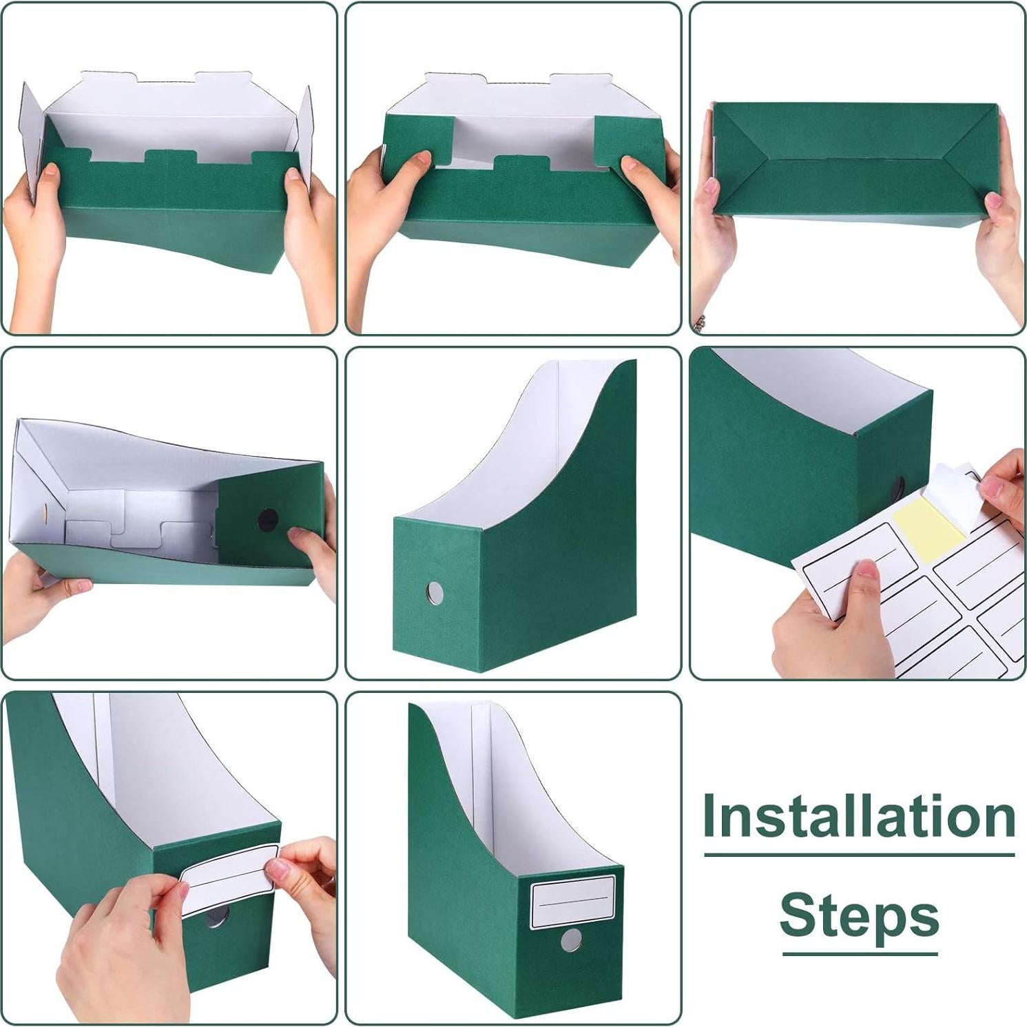 Soporte para Revistas Komstuon Verde - Paquete de 6 Unidades