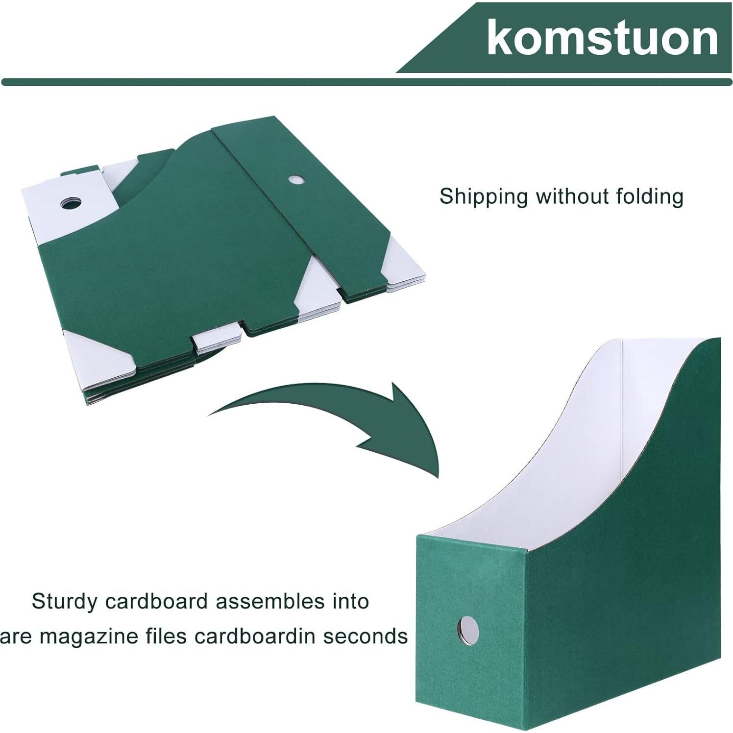 Soporte para Revistas Komstuon Verde - Paquete de 6 Unidades