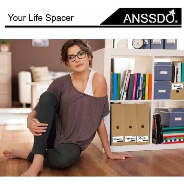 Paquete de 12 Soportes de Revistas de Cartón Marrón - Organizador de Archivos