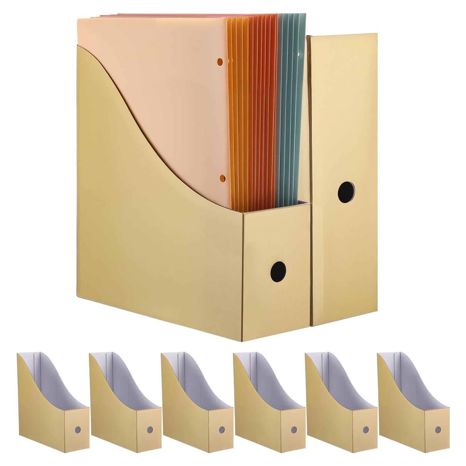 Soportes para Revistas Pasimy 8 Piezas Dorado Vintage Kraft