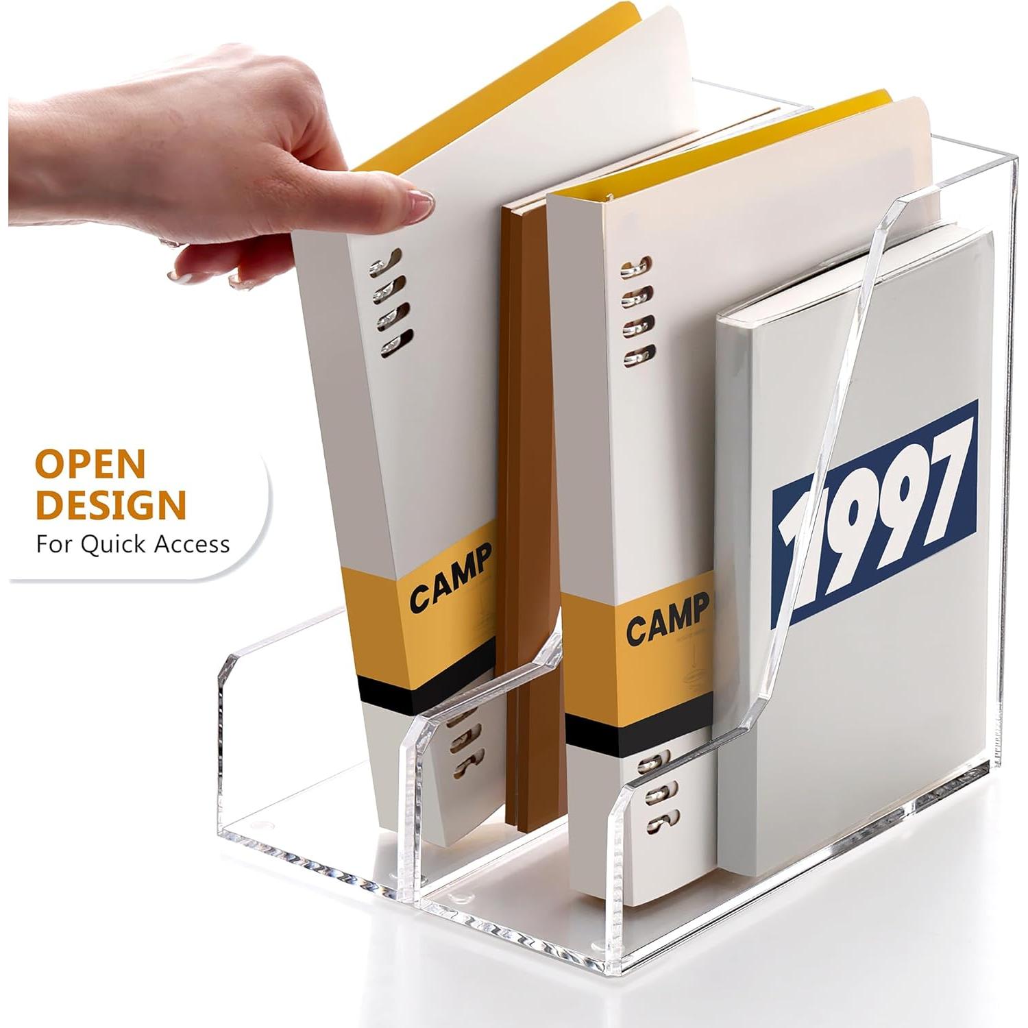 Organizador de Archivos Acrílico SANRUI 2 Paquete Transparente