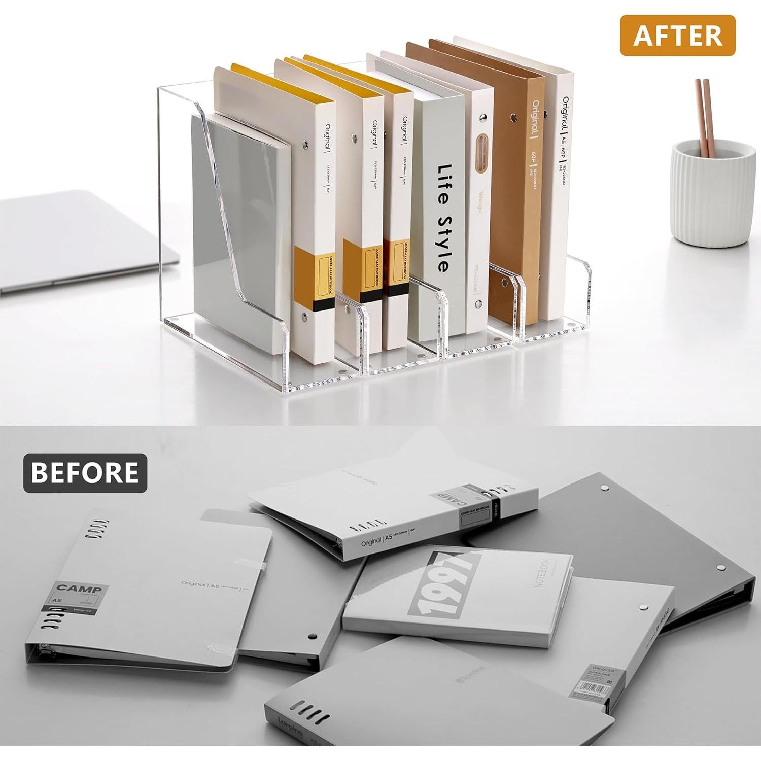 Organizador de Archivos Acrílico SANRUI 2 Paquete Transparente