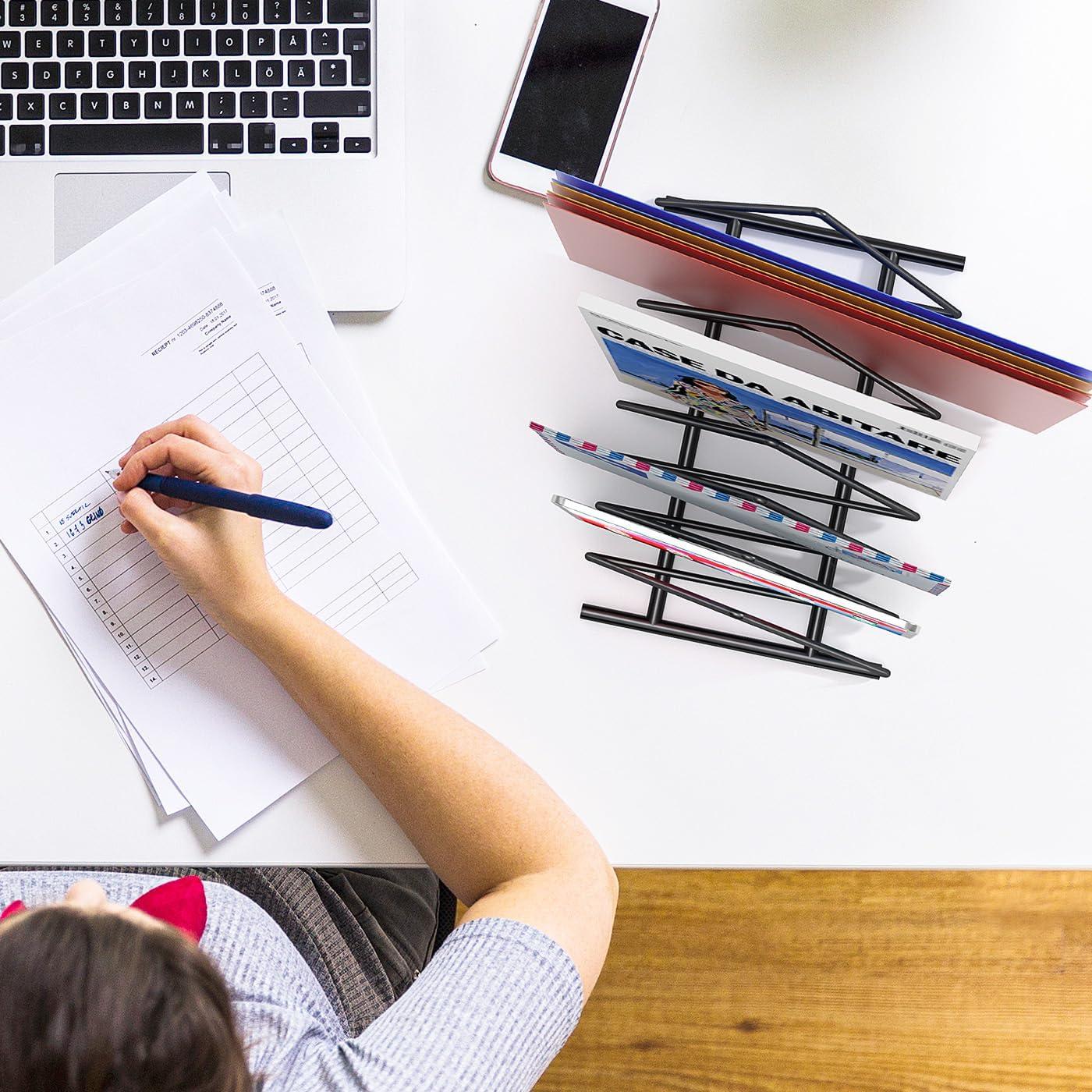 Organizador de Archivos Triangular 2 Paquetes Almacenamiento Divertido Negro