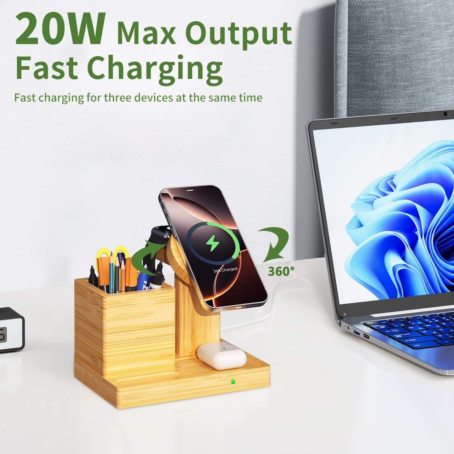 Soporte de Carga Inalámbrico 4 en 1 Alltripal para iPhone