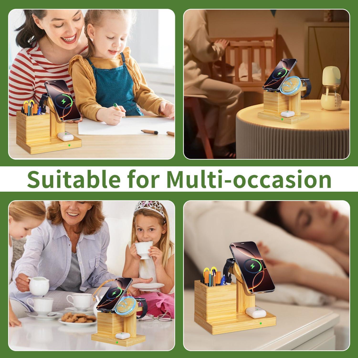 Soporte de Carga Inalámbrico 4 en 1 Alltripal para iPhone