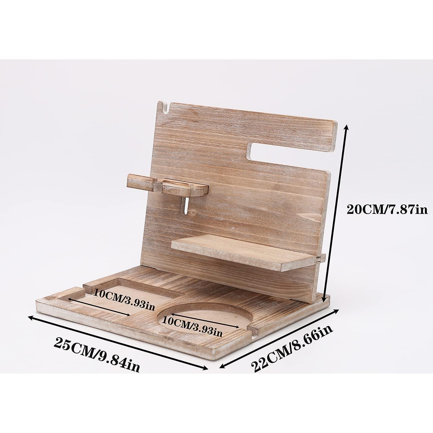 Estación de Acoplamiento de Madera Encozy con Cargador Inalámbrico