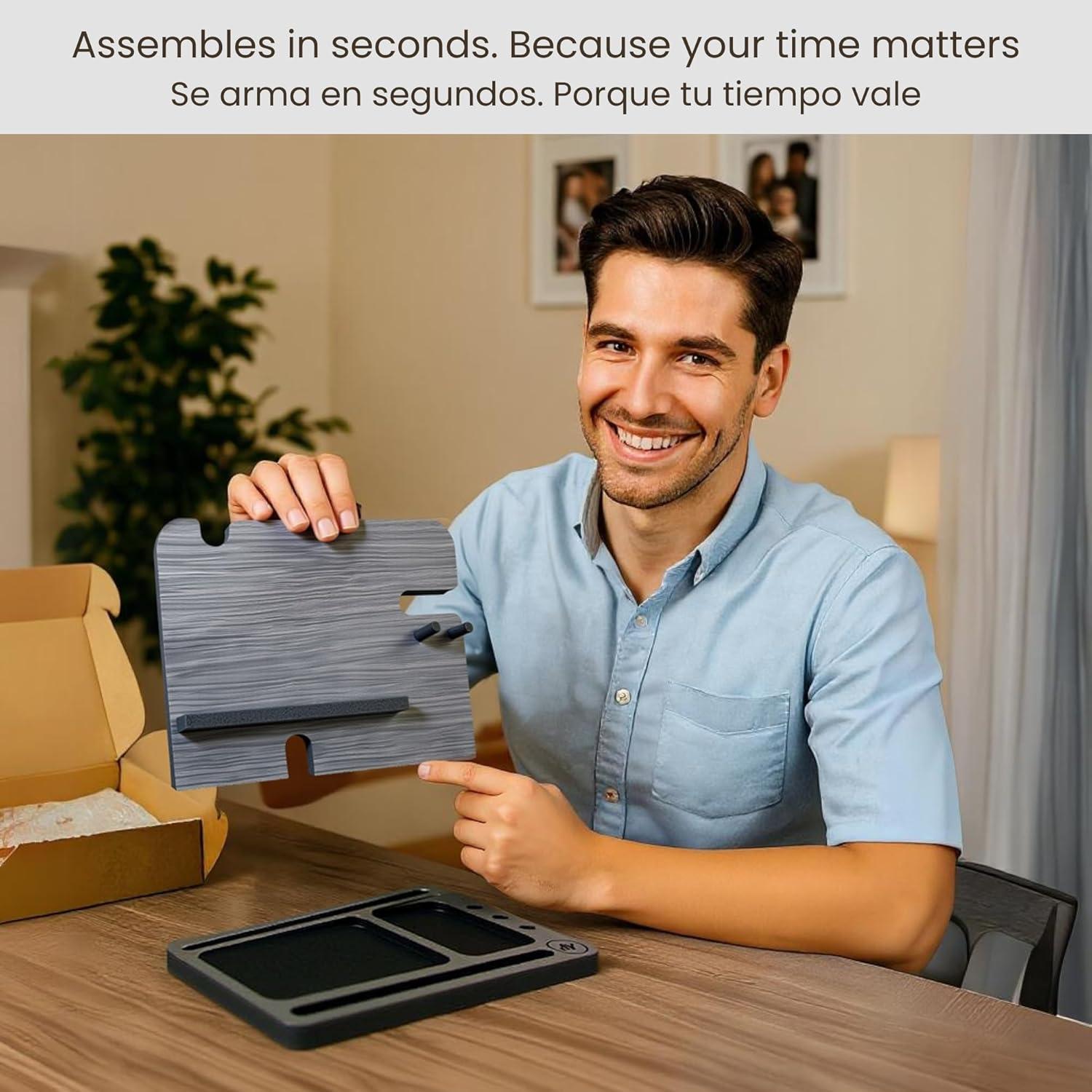 Organizador de Mesita de Noche Namore con Cargador Qi 15W