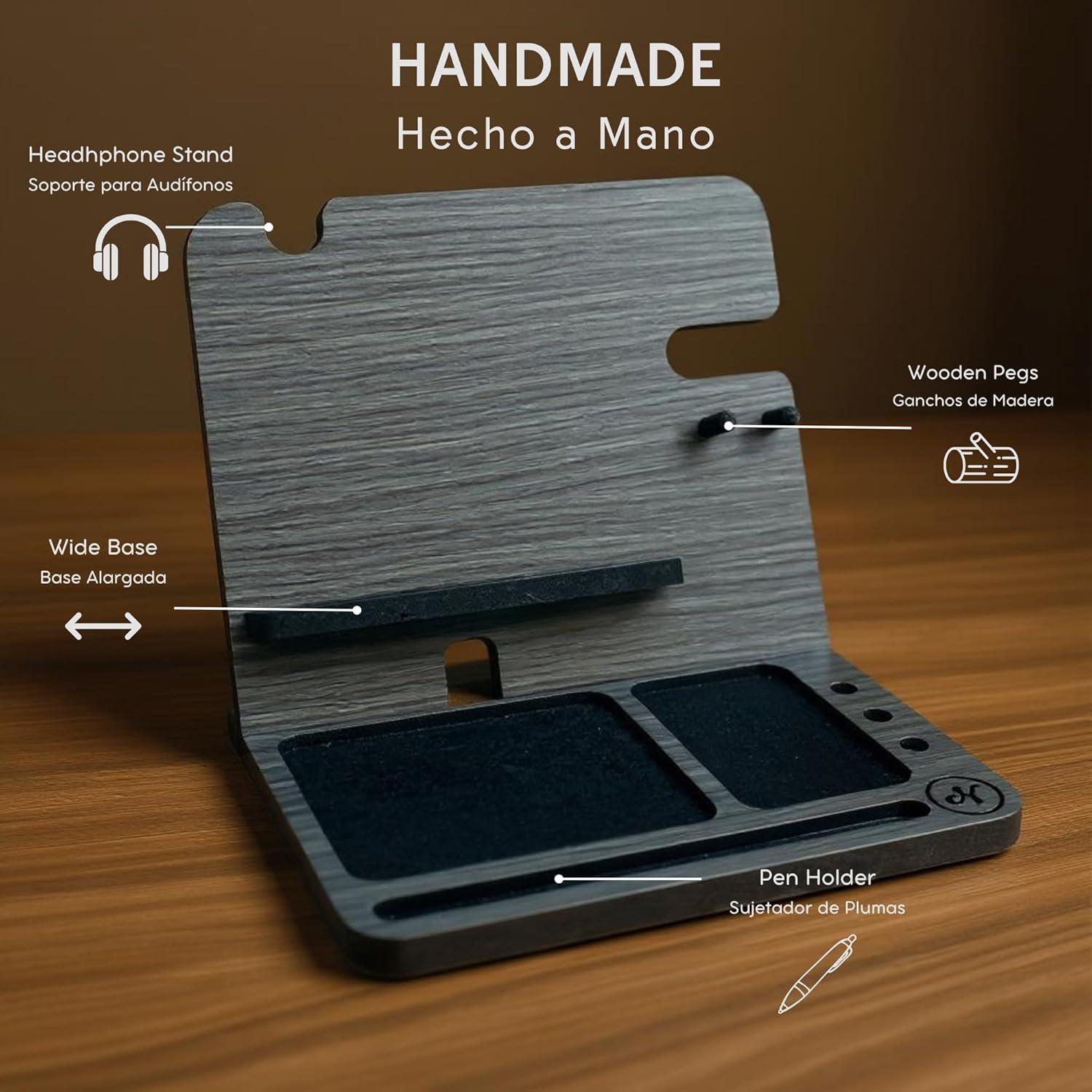 Organizador de Mesita de Noche Namore con Cargador Qi 15W