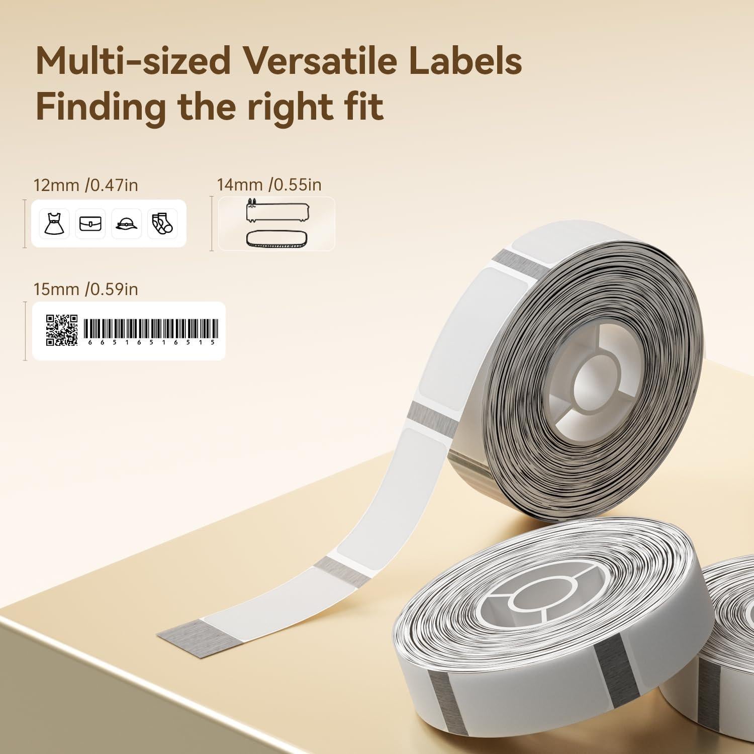 Cinta de Etiquetas NIIMBOT D11 130 Etiquetas Transparente 14x50mm