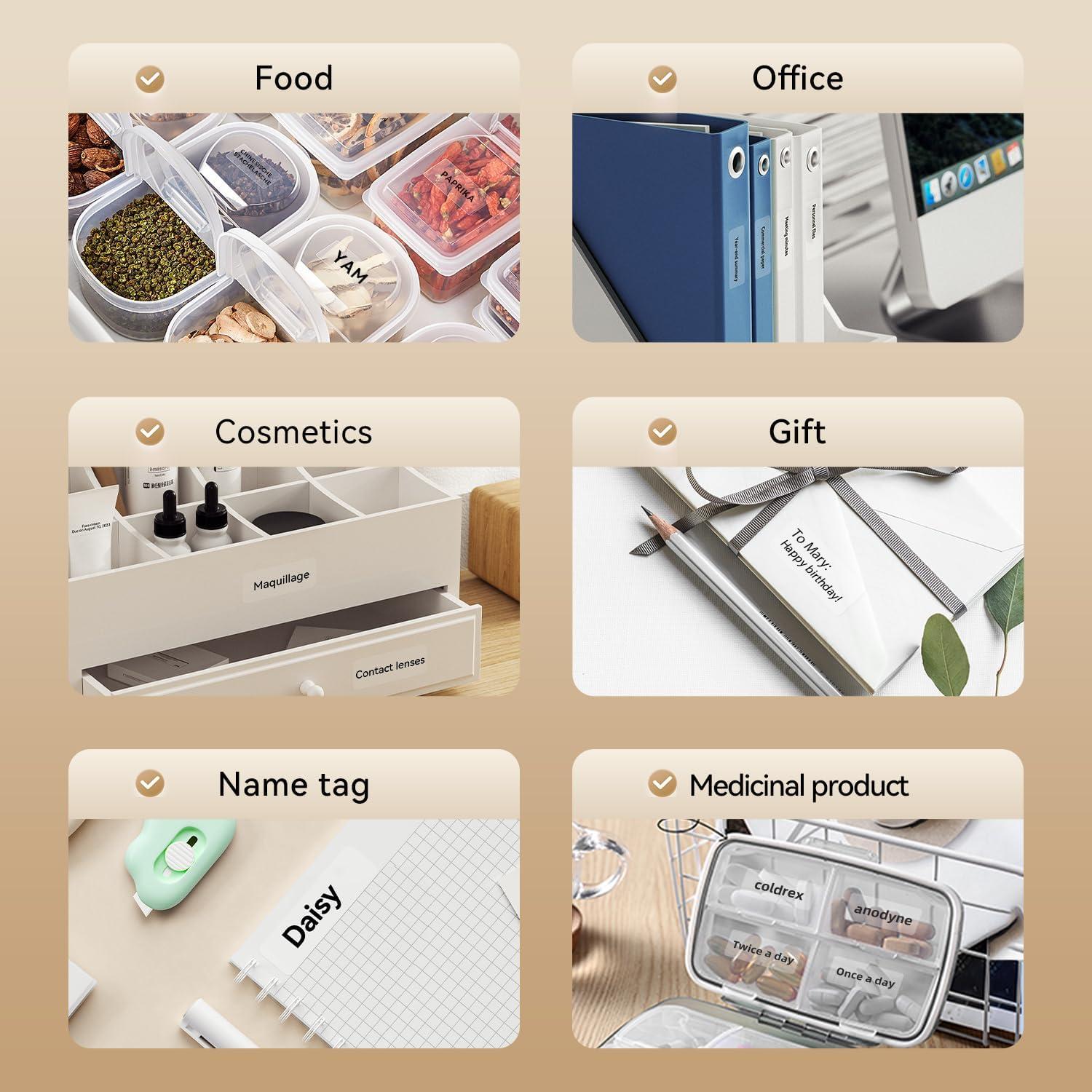 Cinta de Etiquetas NIIMBOT D11 130 Etiquetas Transparente 14x50mm