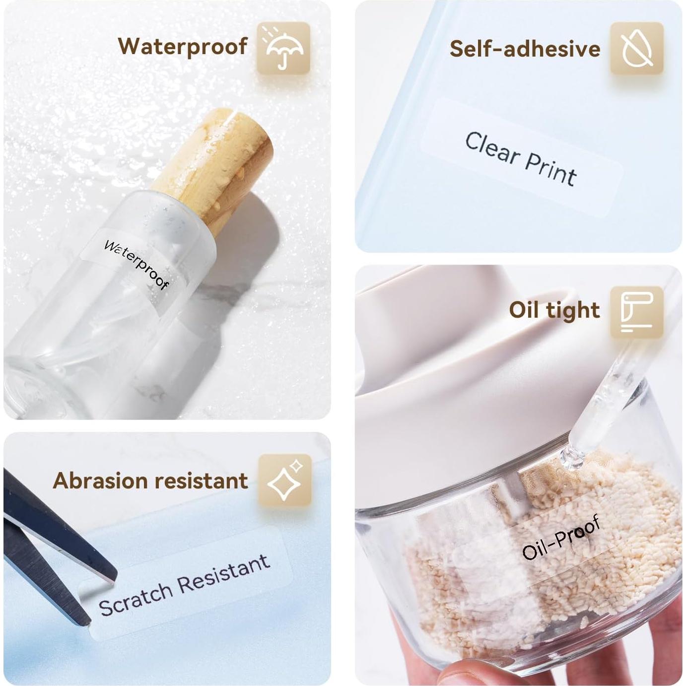 Cinta de Etiquetas NIIMBOT D11 130 Etiquetas Transparente 14x50mm