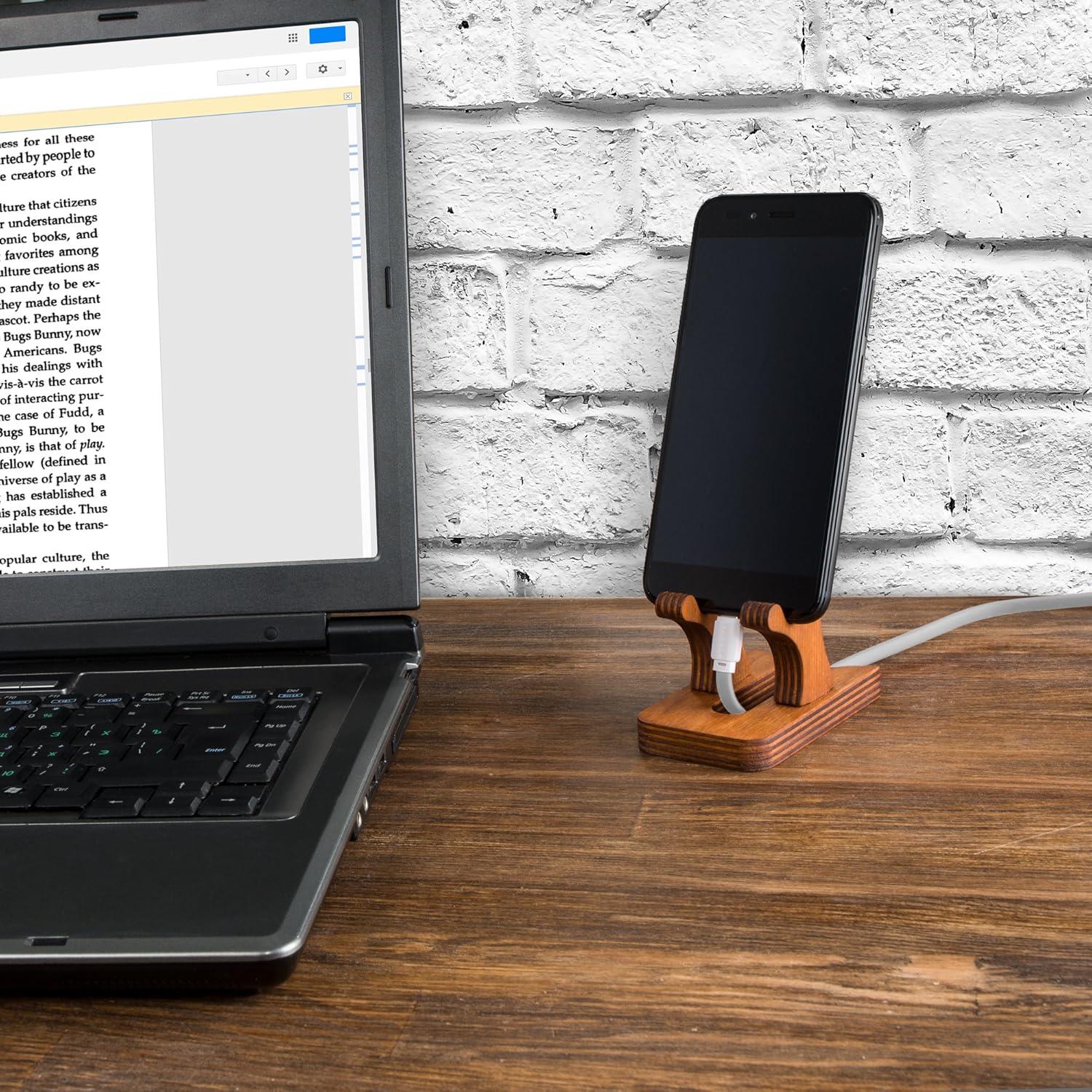 Soporte de Madera para Teléfono Rostmary - Estación de Acoplamiento