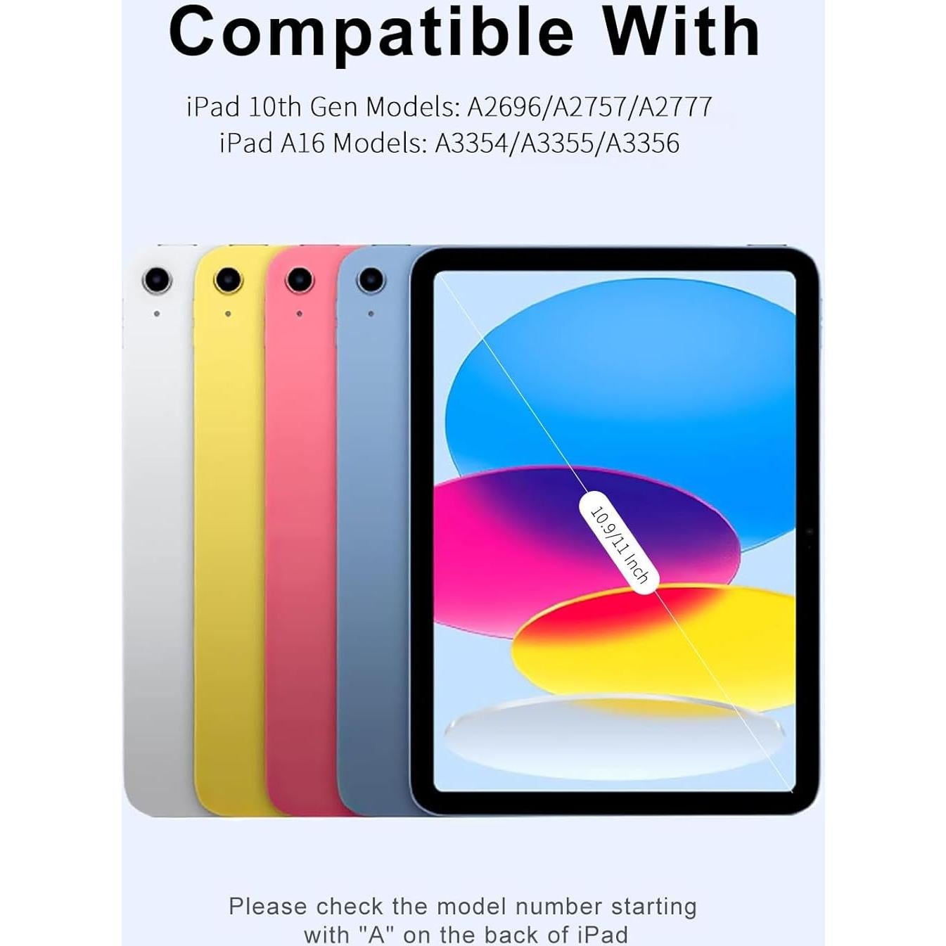 Funda con Teclado Bluetooth SZPSGC para iPad 11"/10.9"