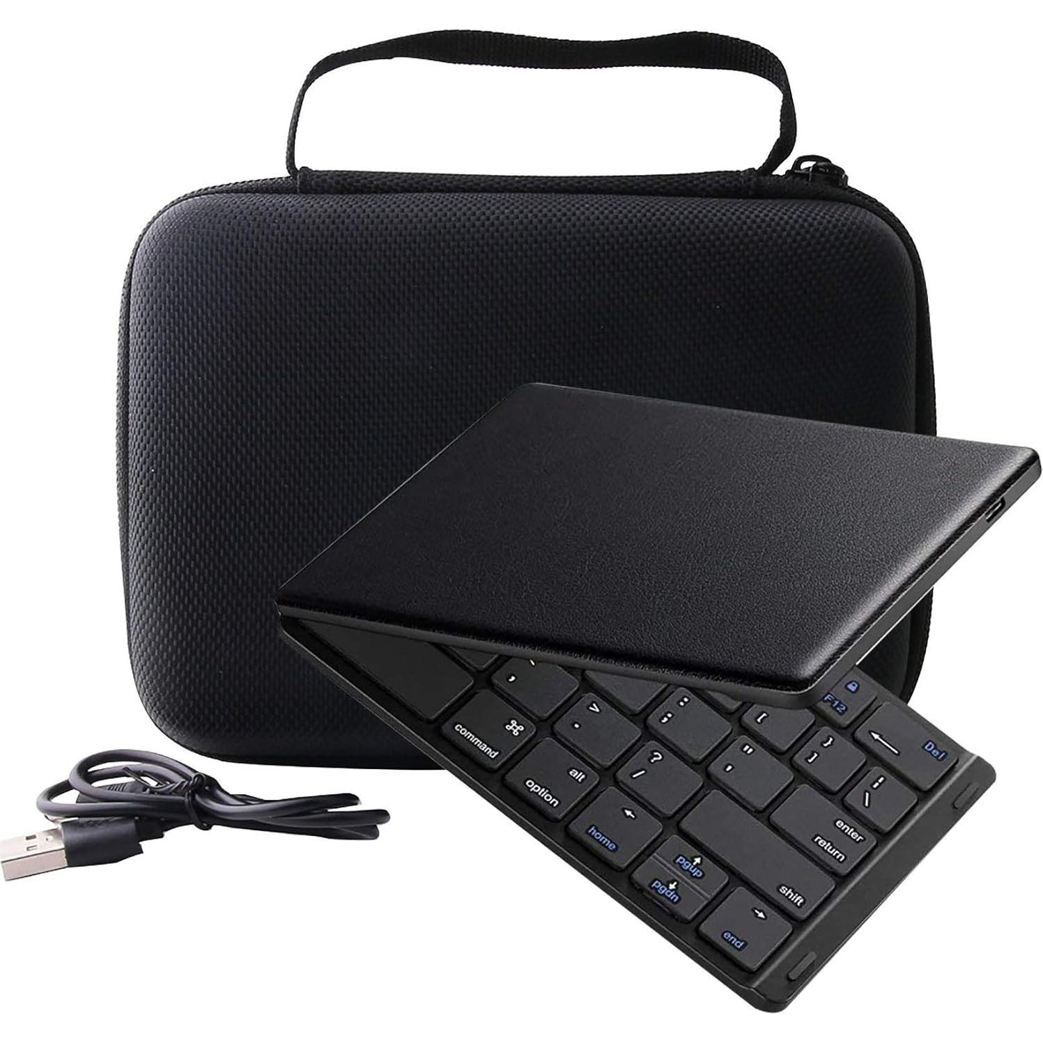 Funda Dura WERJIA para Teclado Bluetooth Plegable Negro