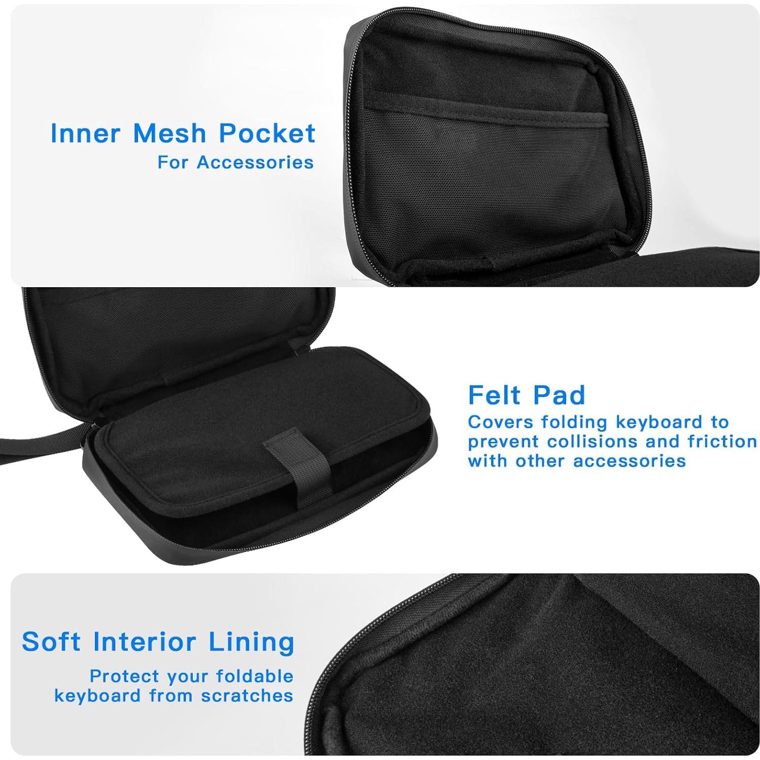 Funda de Viaje para Teclado Bluetooth Plegable ProtoArc XK01