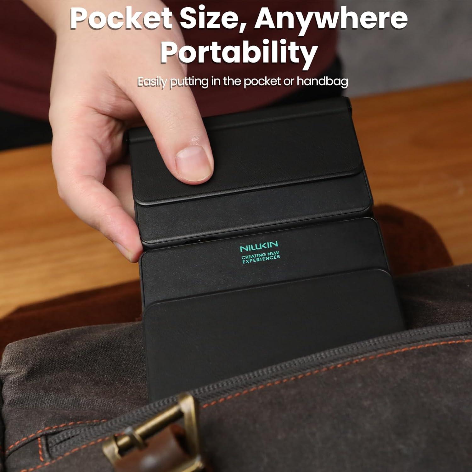 Teclado Inalámbrico Plegable Nillkin Pocket con Touchpad Negro