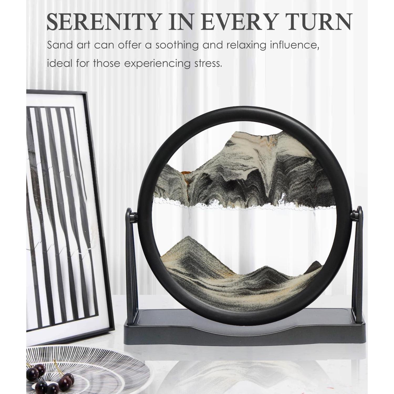 Arte de Arena Dinámico 3D BringLED - Decoración Relajante 20.32 cm