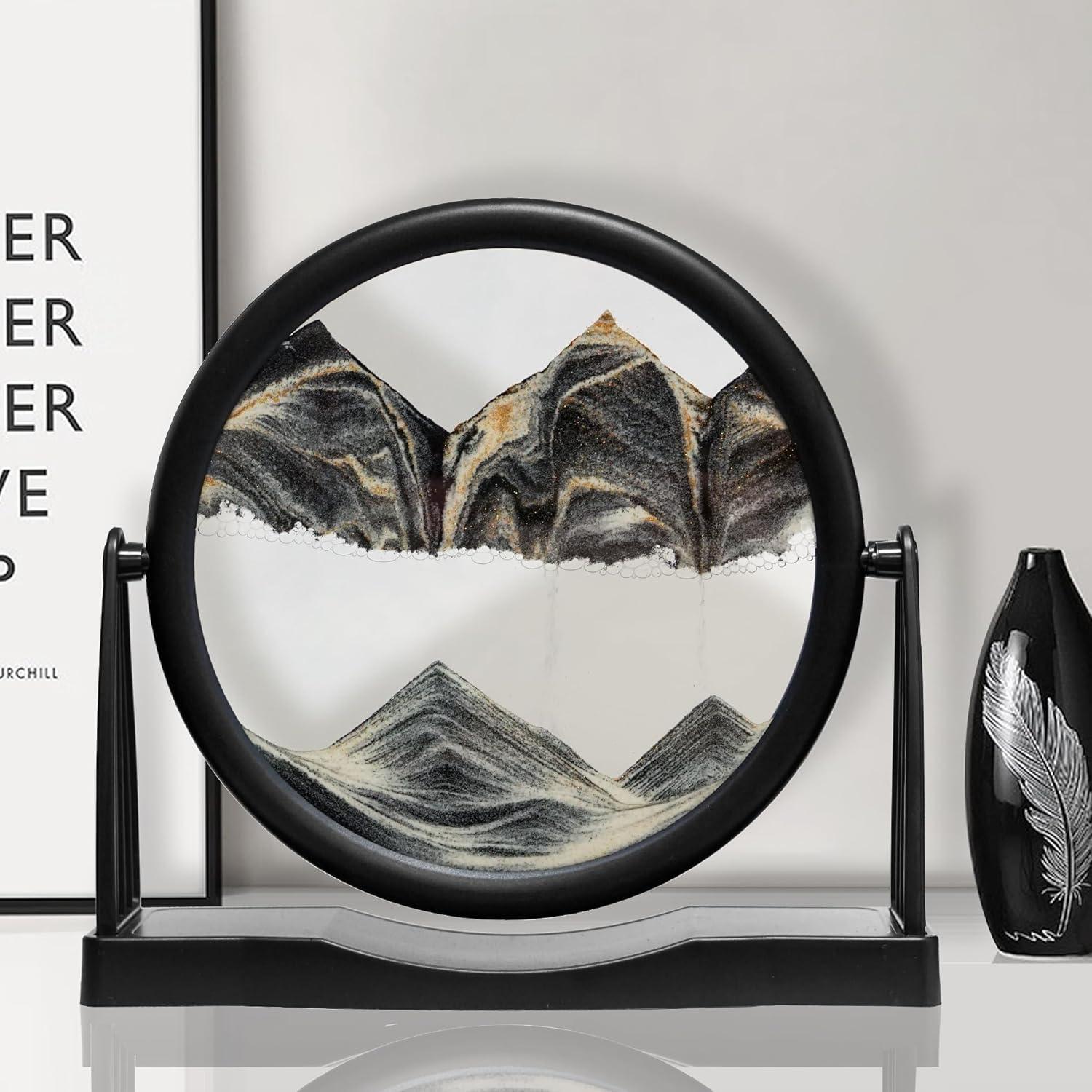 Arte de Arena Dinámico 3D BringLED - Decoración Relajante 20.32 cm