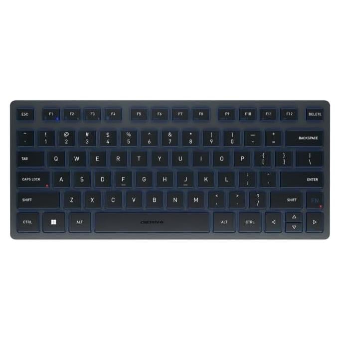 Teclado Inalámbrico Compacto Cherry KW 7100 Bluetooth Azul