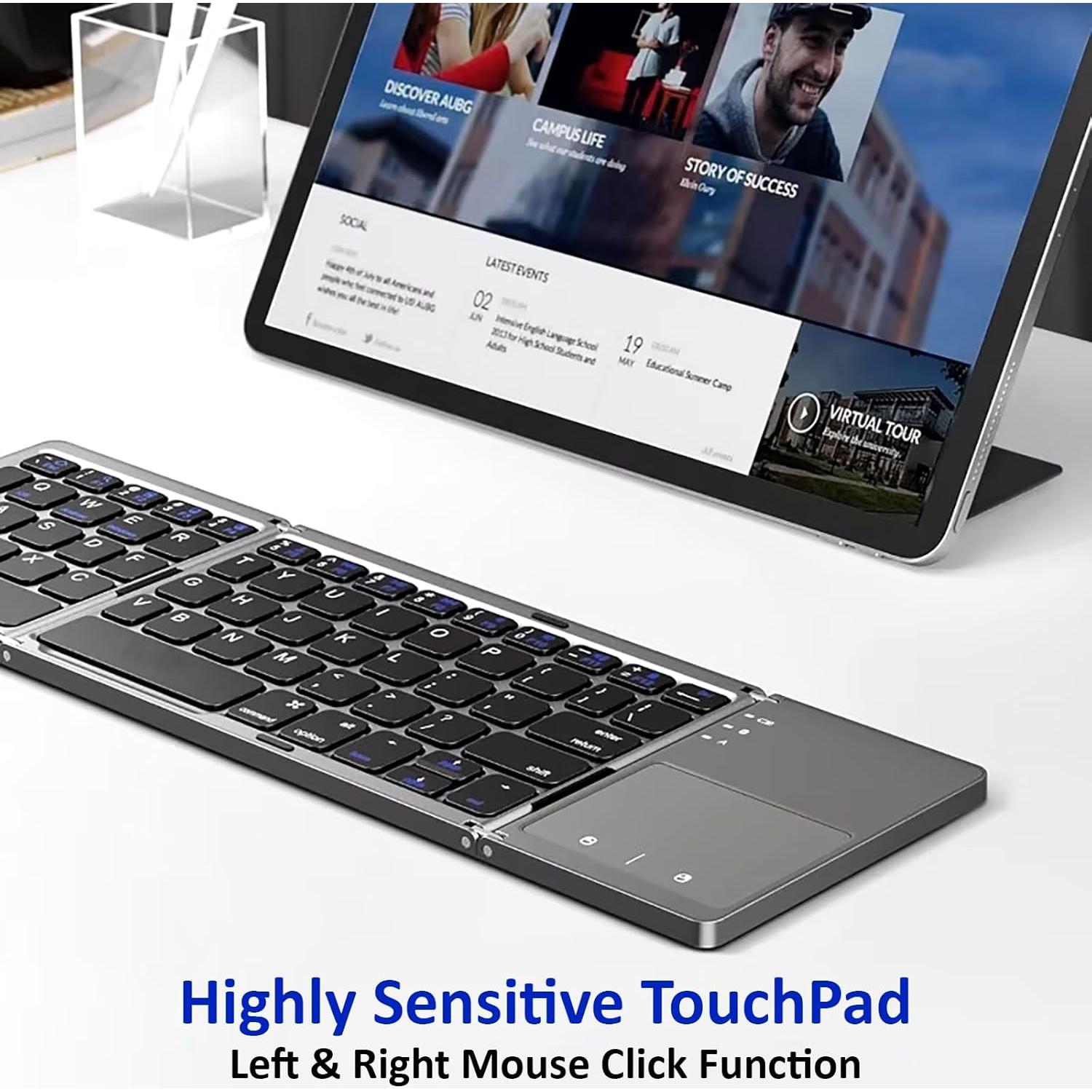 Teclado Inalámbrico Plegable Tek Styz con Touchpad y Batería 48h