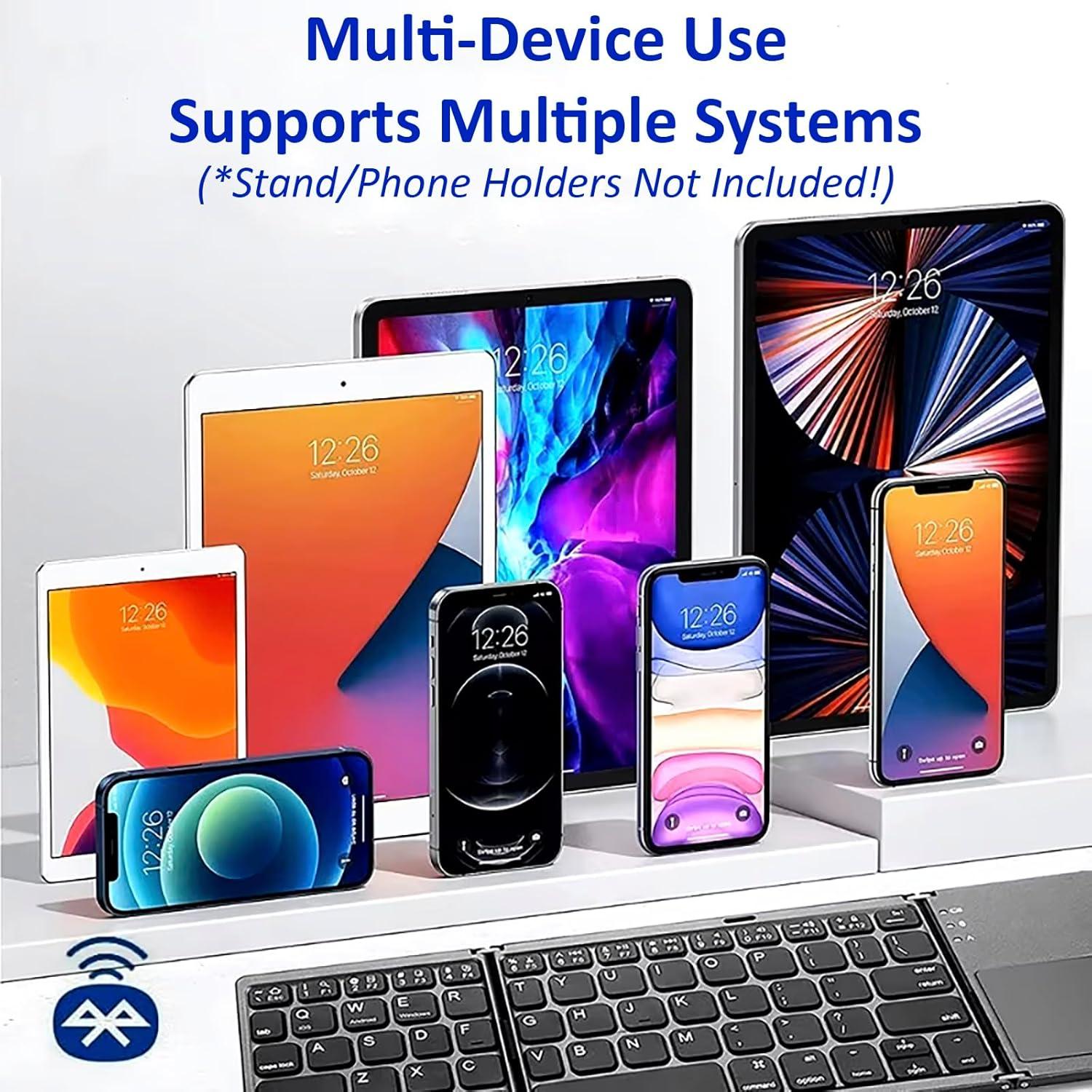 Teclado Inalámbrico Plegable Tek Styz TS-1146 con Mouse Touchpad