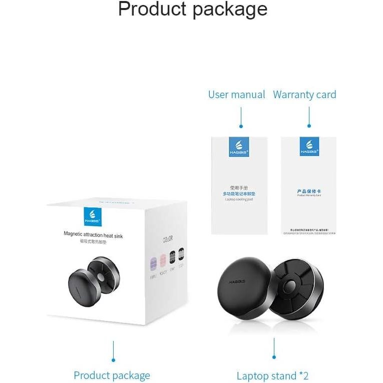 Base de Enfriamiento Ergonómica para Laptop Hagibis Gris