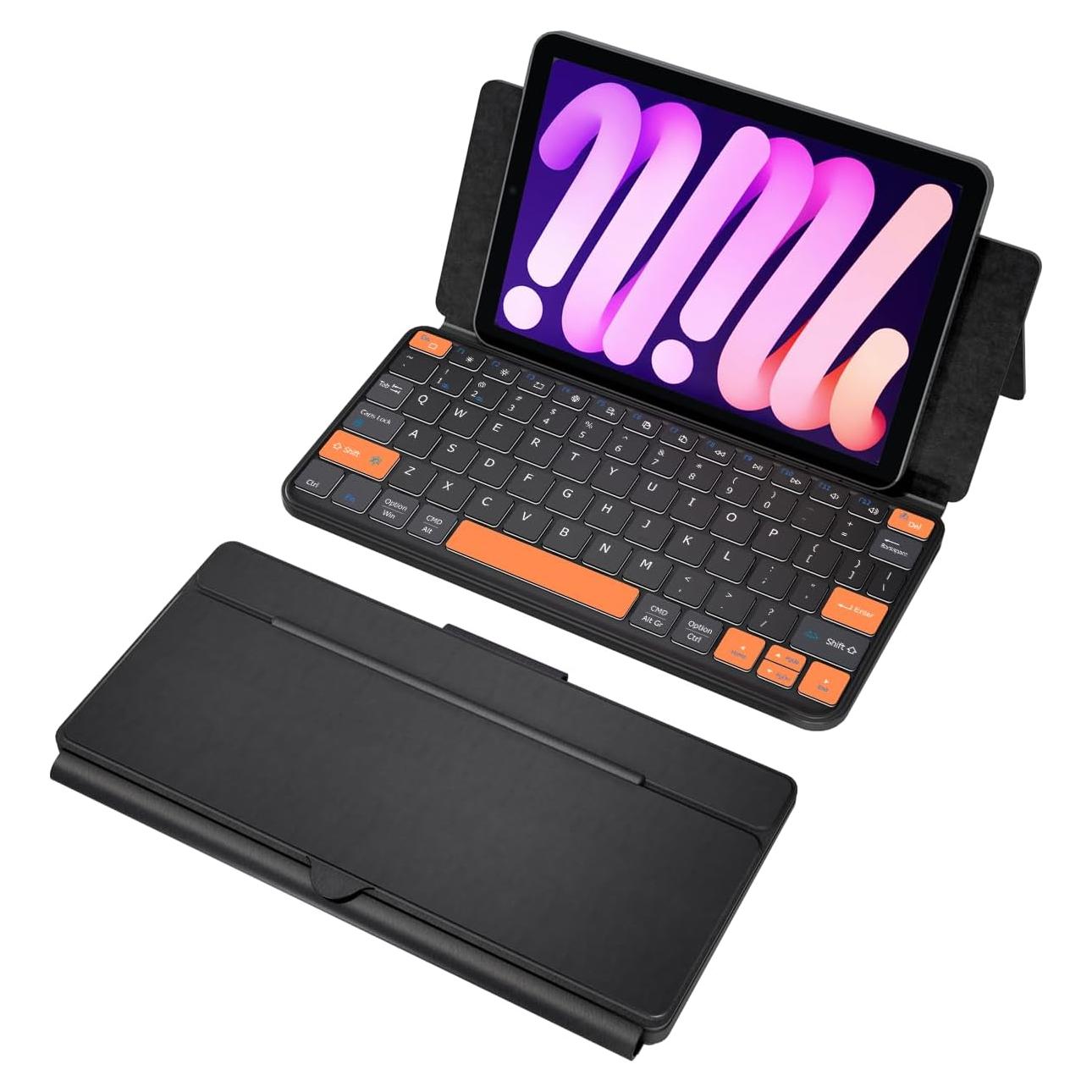 Teclado Inalámbrico Bluetooth Doohoeek con Retroiluminación 7 Colores