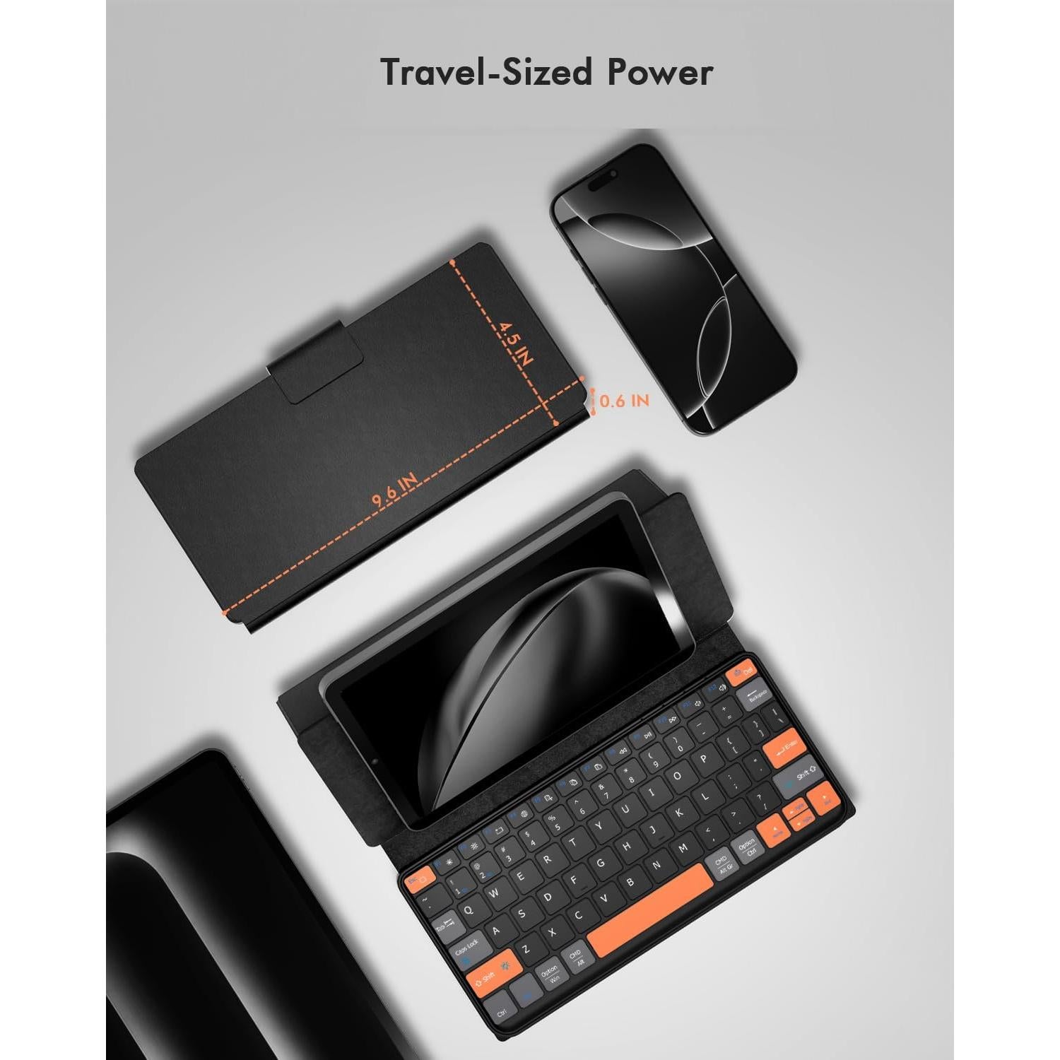 Teclado Inalámbrico Bluetooth Doohoeek con Retroiluminación 7 Colores