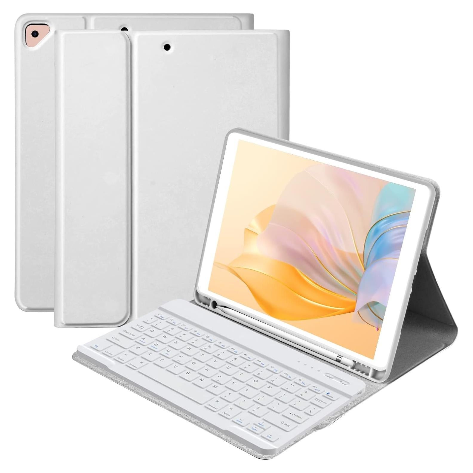 Funda de Teclado BQSS para iPad 10.2" 9ª/8ª/7ª Gen - Gris
