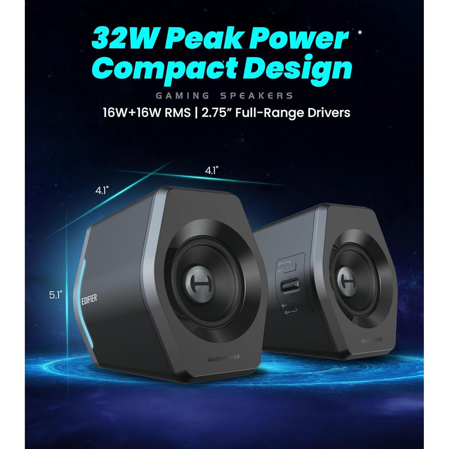 Altavoces Edifier Hecate G2000 RGB 32W Bluetooth 5.1