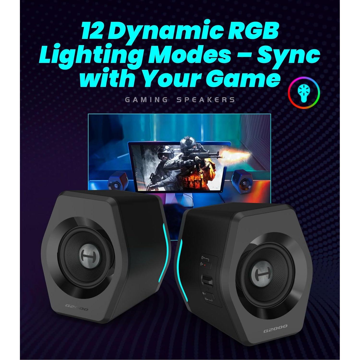 Altavoces Edifier Hecate G2000 RGB 32W Bluetooth 5.1