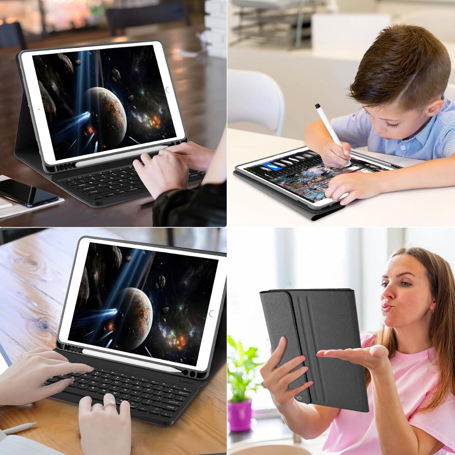 Funda teclado Bluetooth COO para iPad 10.2" 9ª Gen 2021