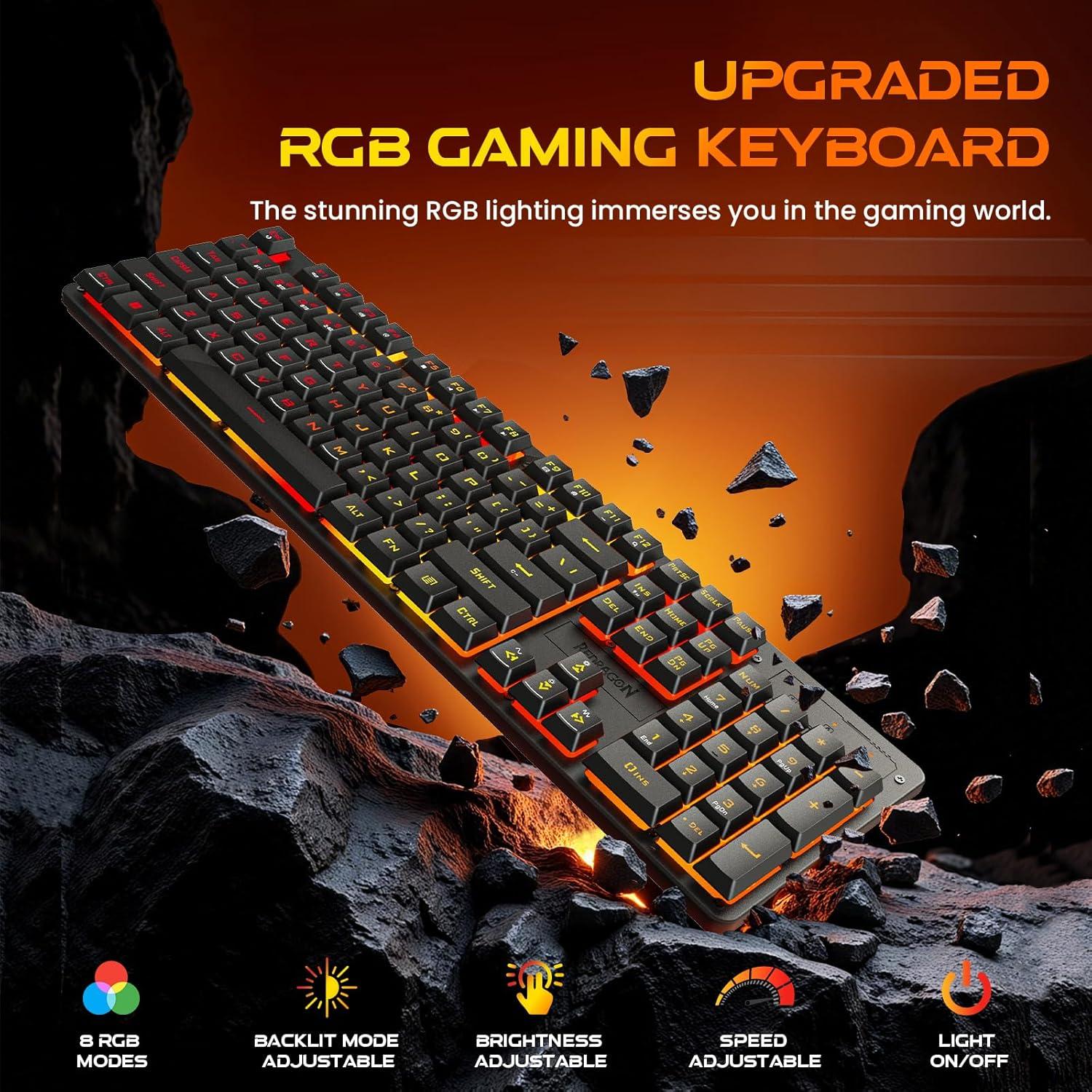Teclado Gaming Inalámbrico Redragon K521KS RGB 4000mAh
