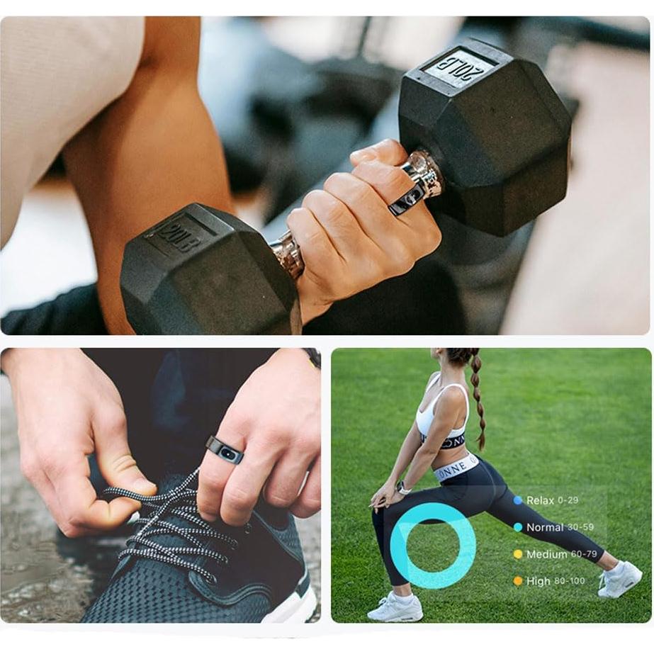 Anillo Inteligente Milavan Oro #8 Monitoreo Salud Fitness