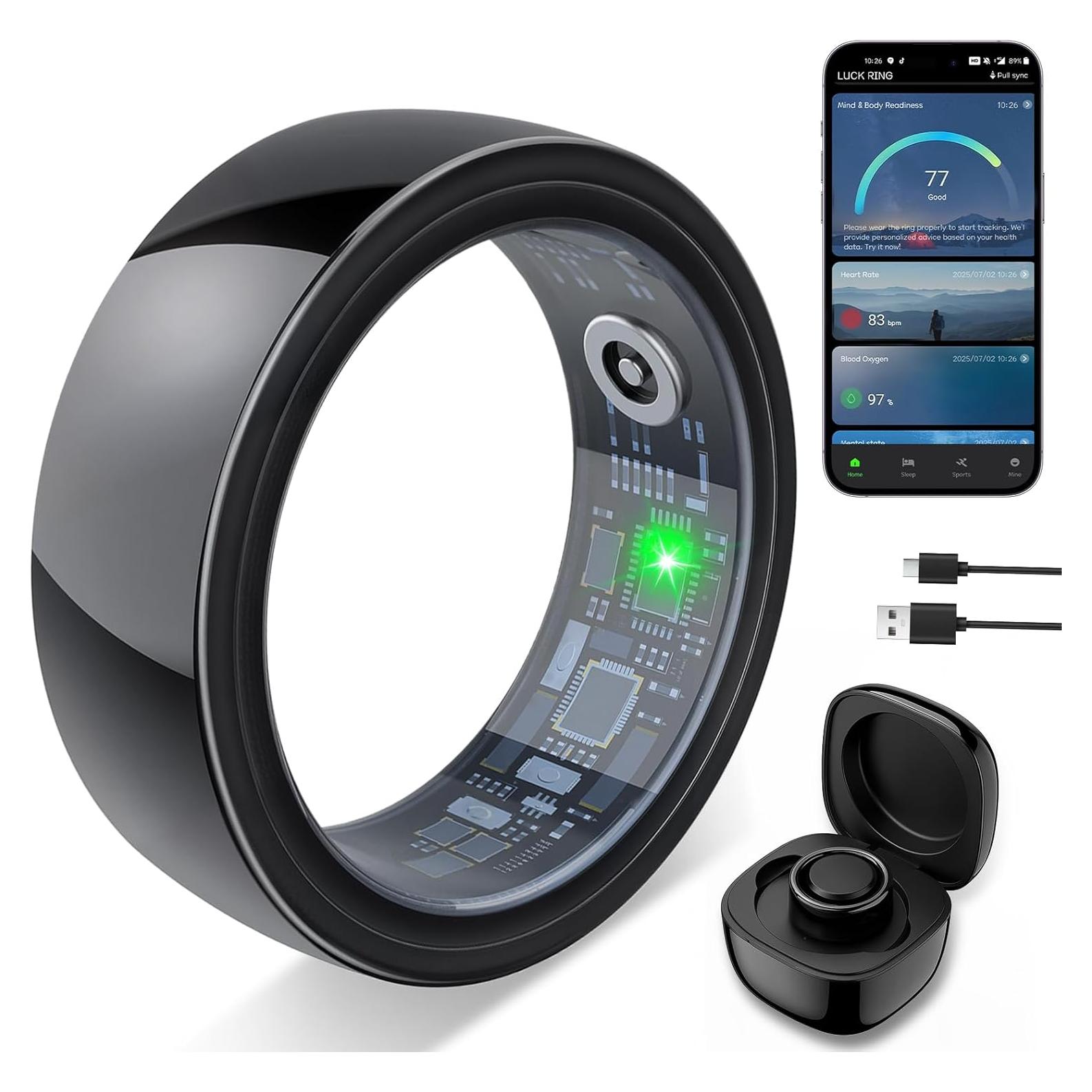 Anillo Inteligente de Fitness SORNBEO - Monitoreo Salud y Sueño