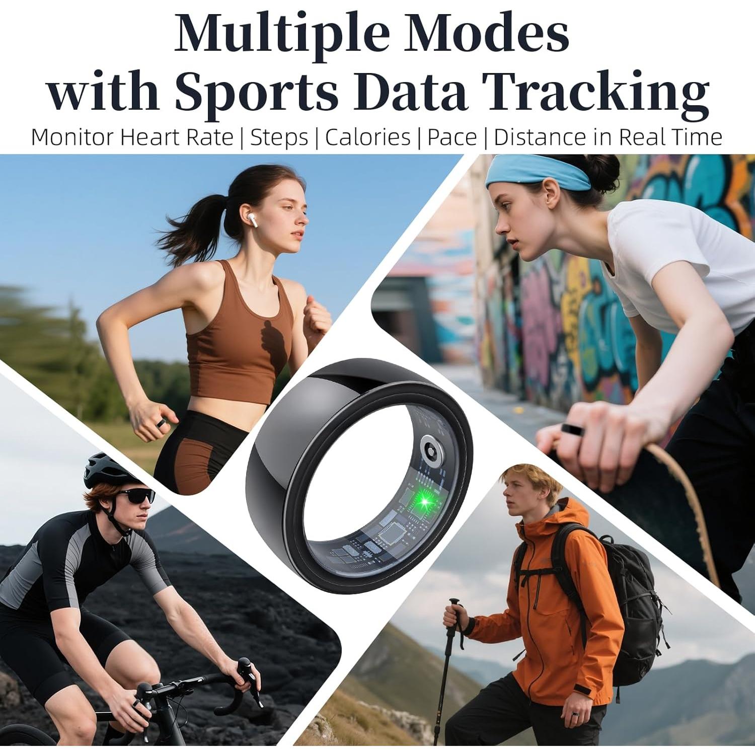 Anillo Inteligente de Fitness SORNBEO - Monitoreo Salud y Sueño