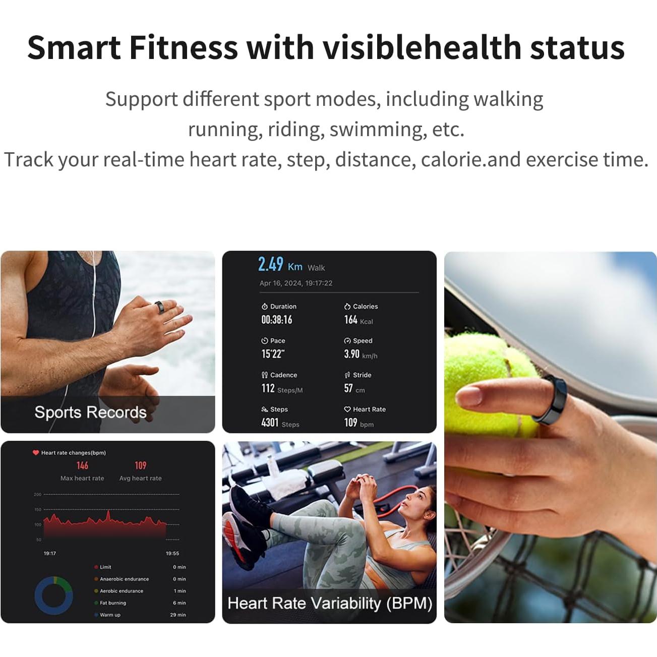 Anillo Inteligente DREAM SPORT DSR - Monitoreo de Sueño y Salud