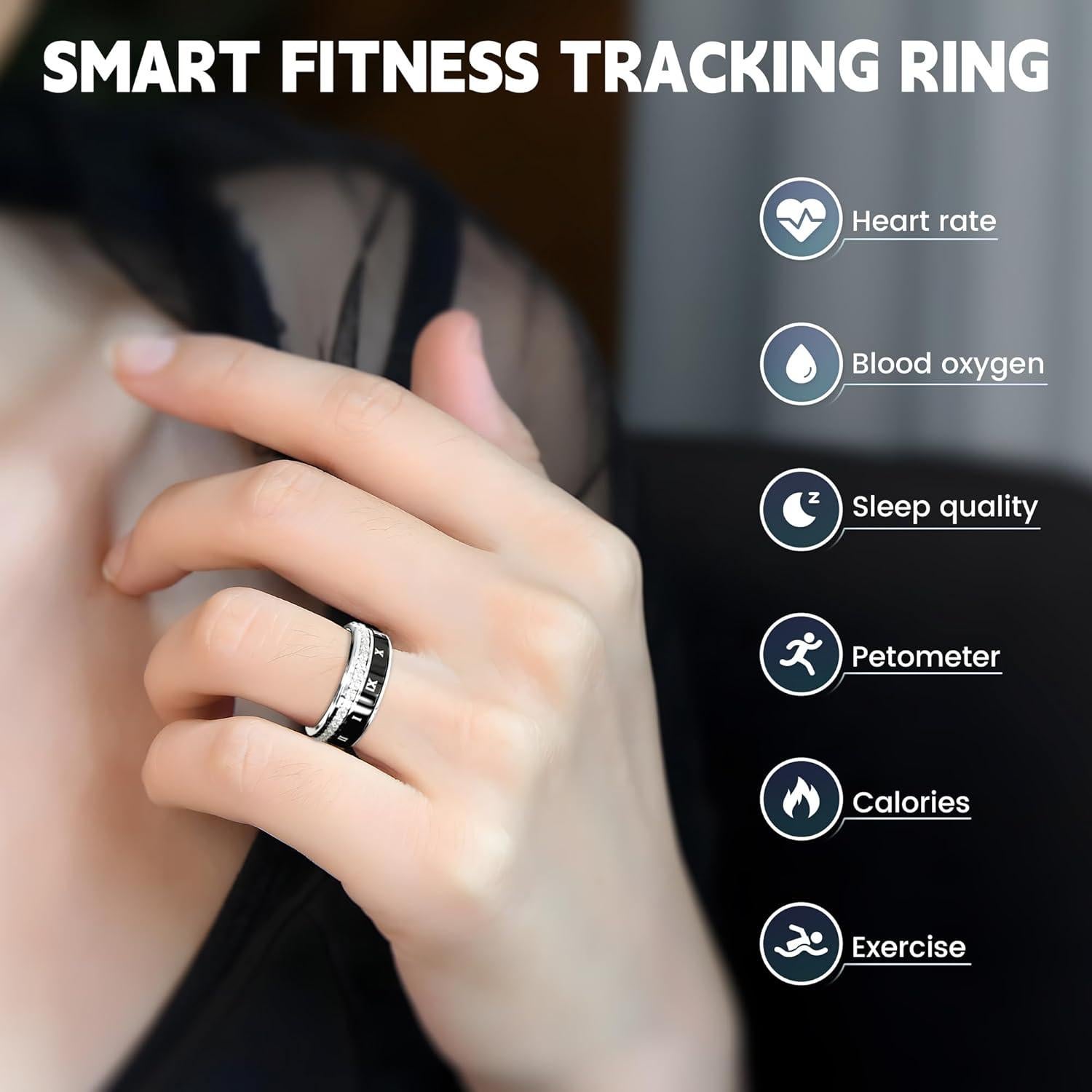 Anillo Inteligente GANSI ZNJZ-001 | Monitoreo de Salud IP68