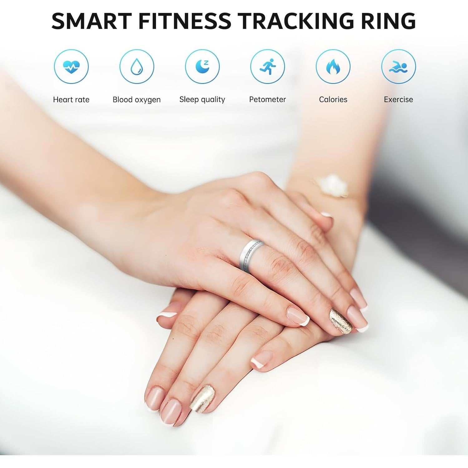 Anillo Inteligente GANSI ZZJL-001-NV | Monitoreo Salud IP68