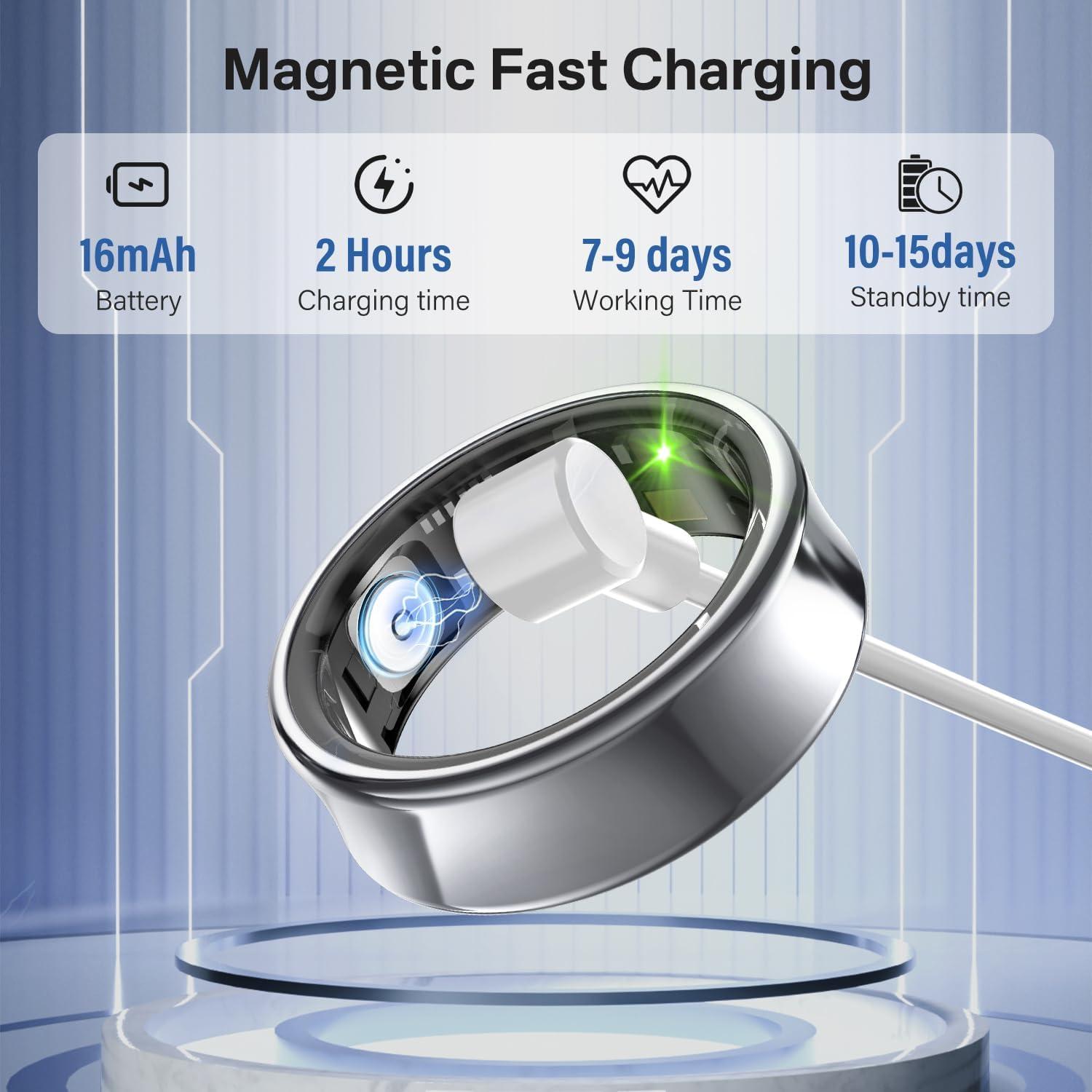 Anillo Inteligente Tulbeys SR05 - Impermeable 5ATM, Salud y Fitness