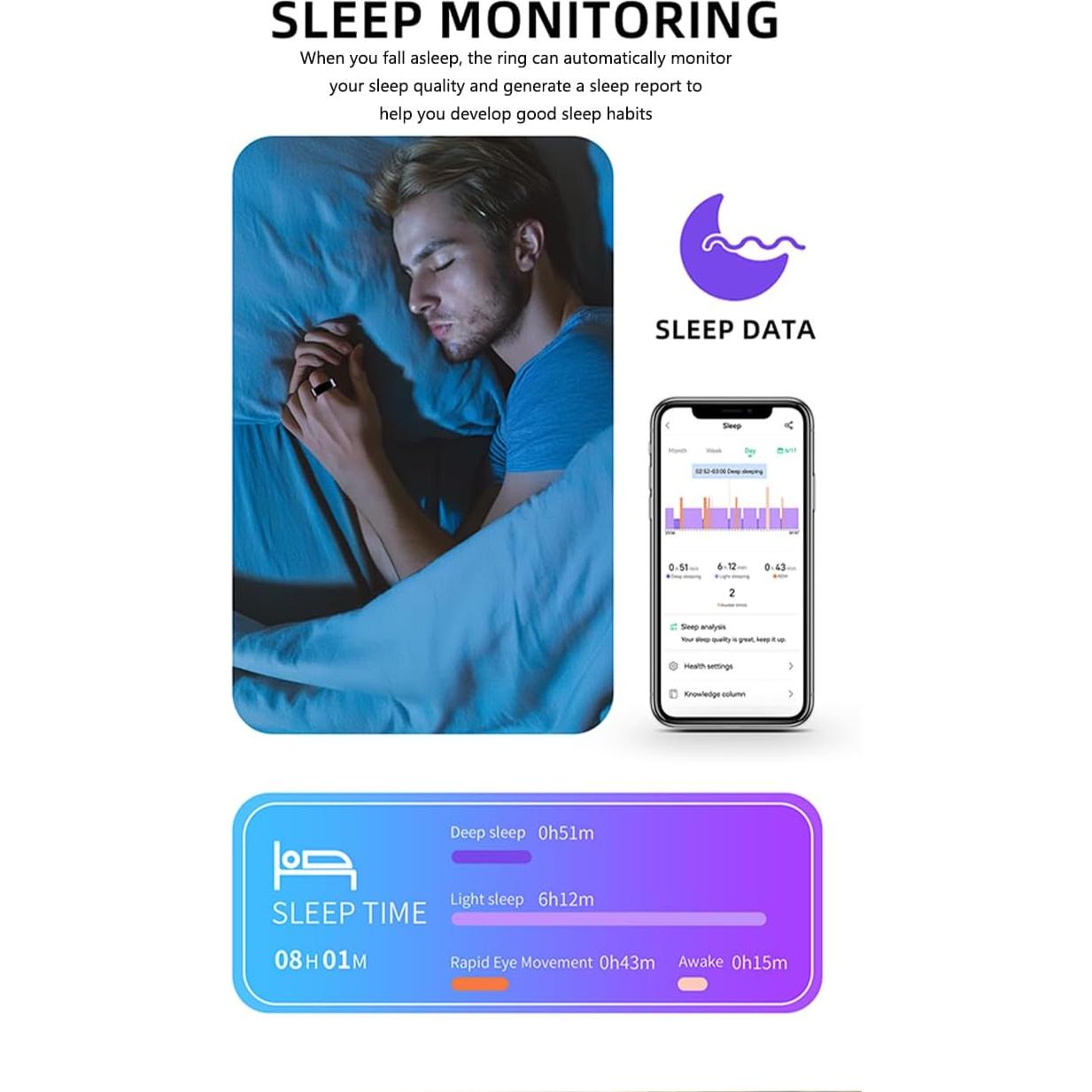 Anillo Inteligente EAGLE TECHS R11M Baño de Oro 18K Salud
