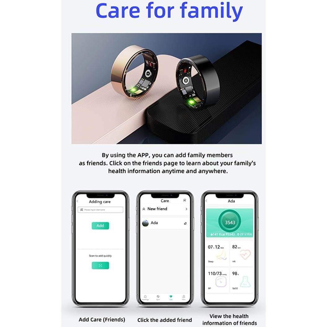 Anillo Inteligente EAGLE TECHS R11M Baño de Oro 18K Salud