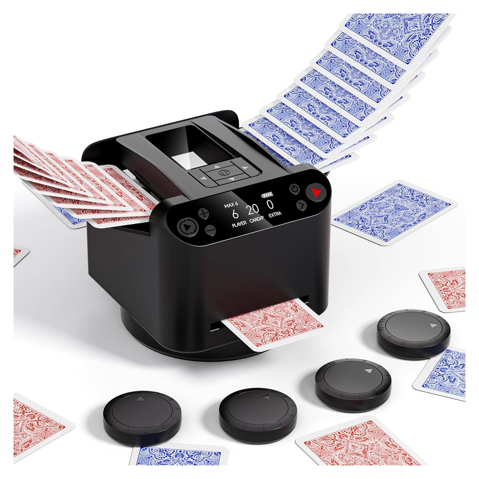 Máquina Automática de Barajado y Reparto INNCNN MAX6 - 1-2 Barajas, USB-C