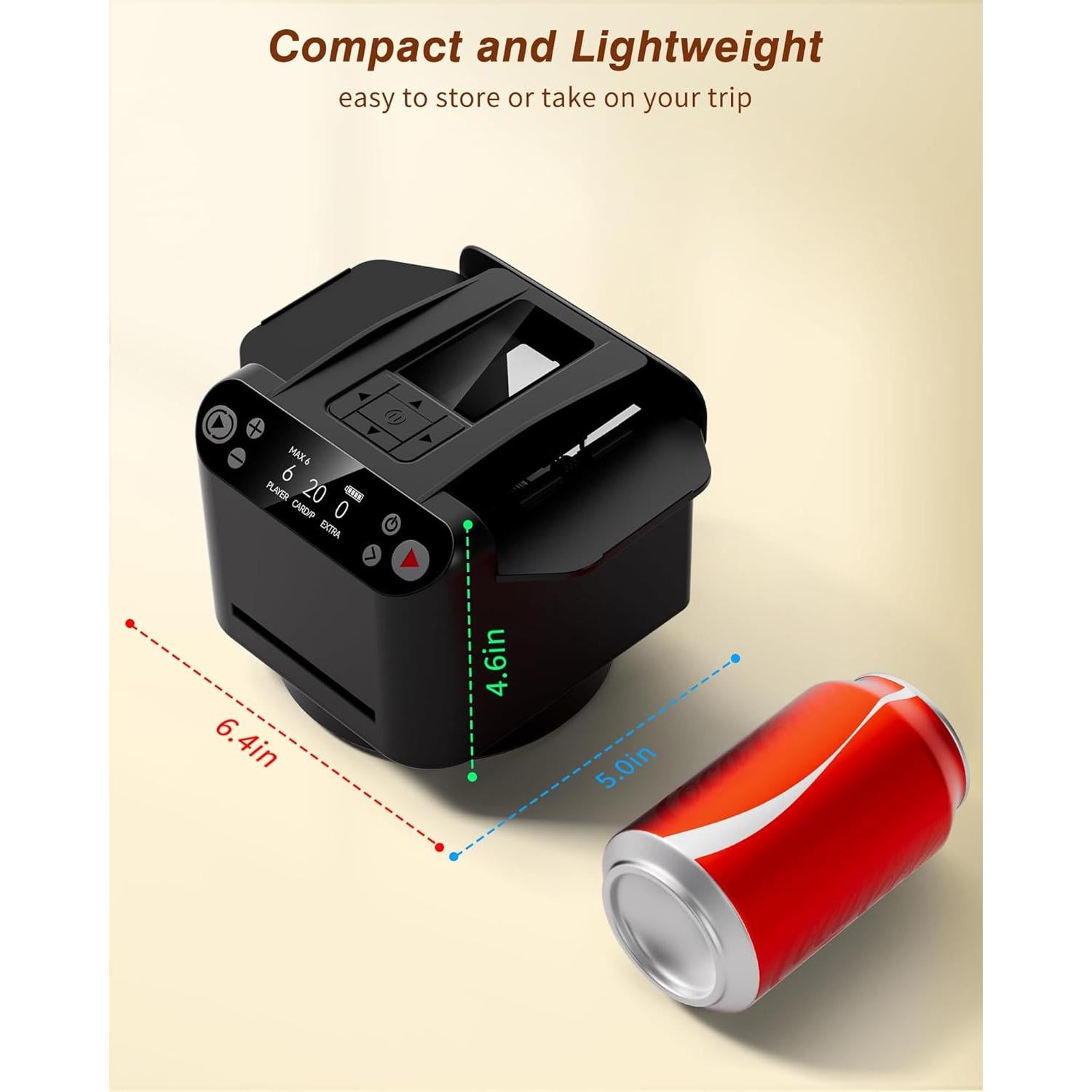 Máquina Automática de Barajado y Reparto INNCNN MAX6 - 1-2 Barajas, USB-C