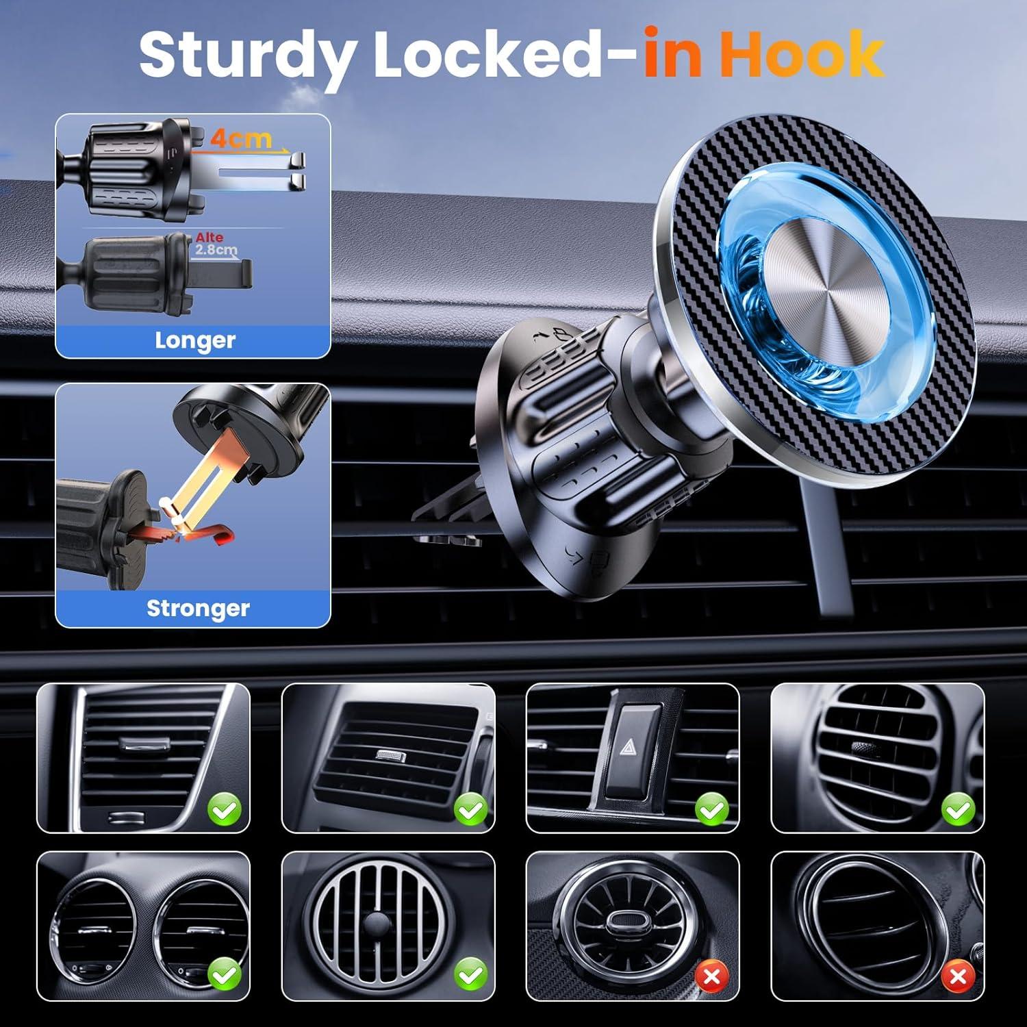 Soporte Magnético para Teléfono Coneclat 2025 - Compatible con iPhone y Android