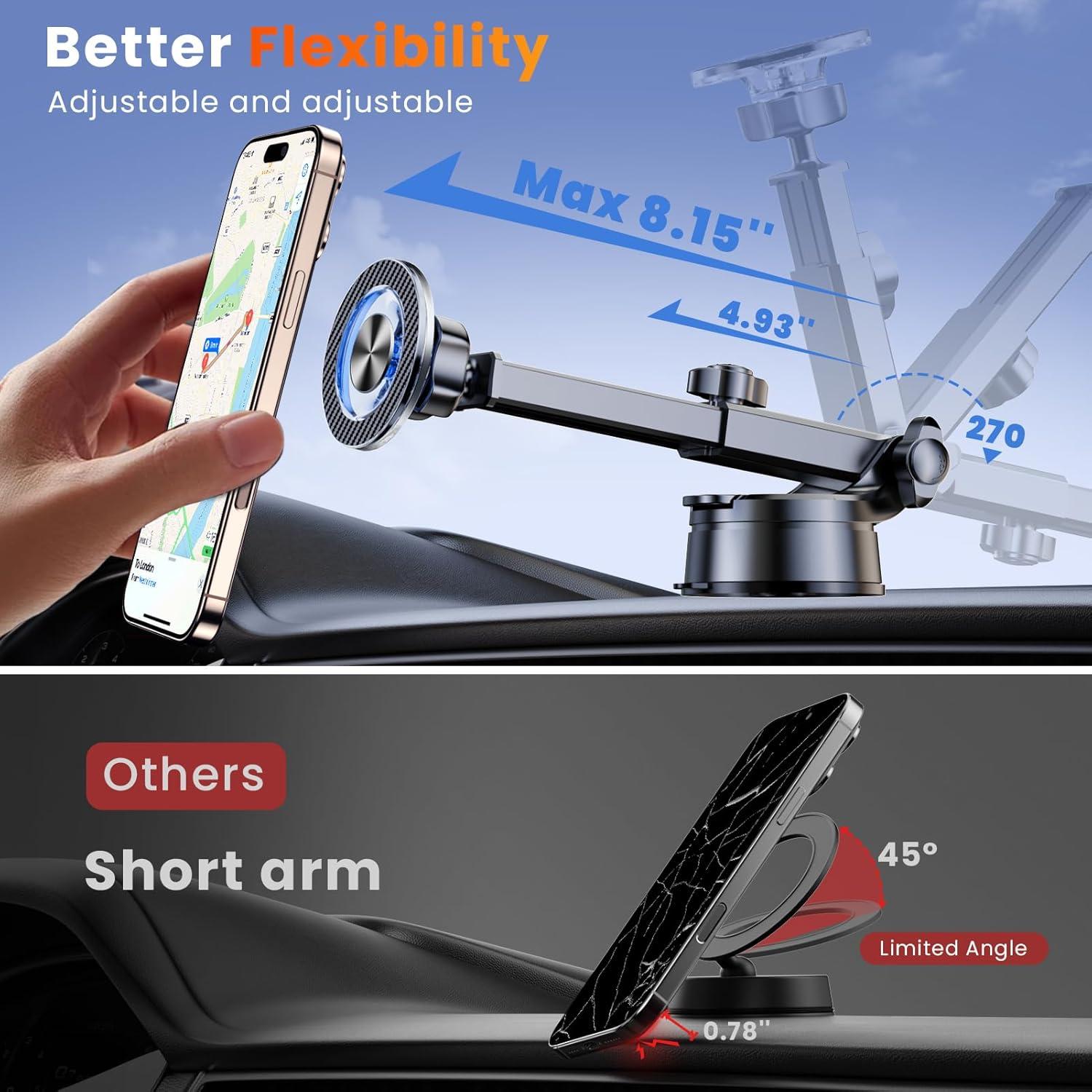 Soporte Magnético para Teléfono Coneclat 2025 - Compatible con iPhone y Android