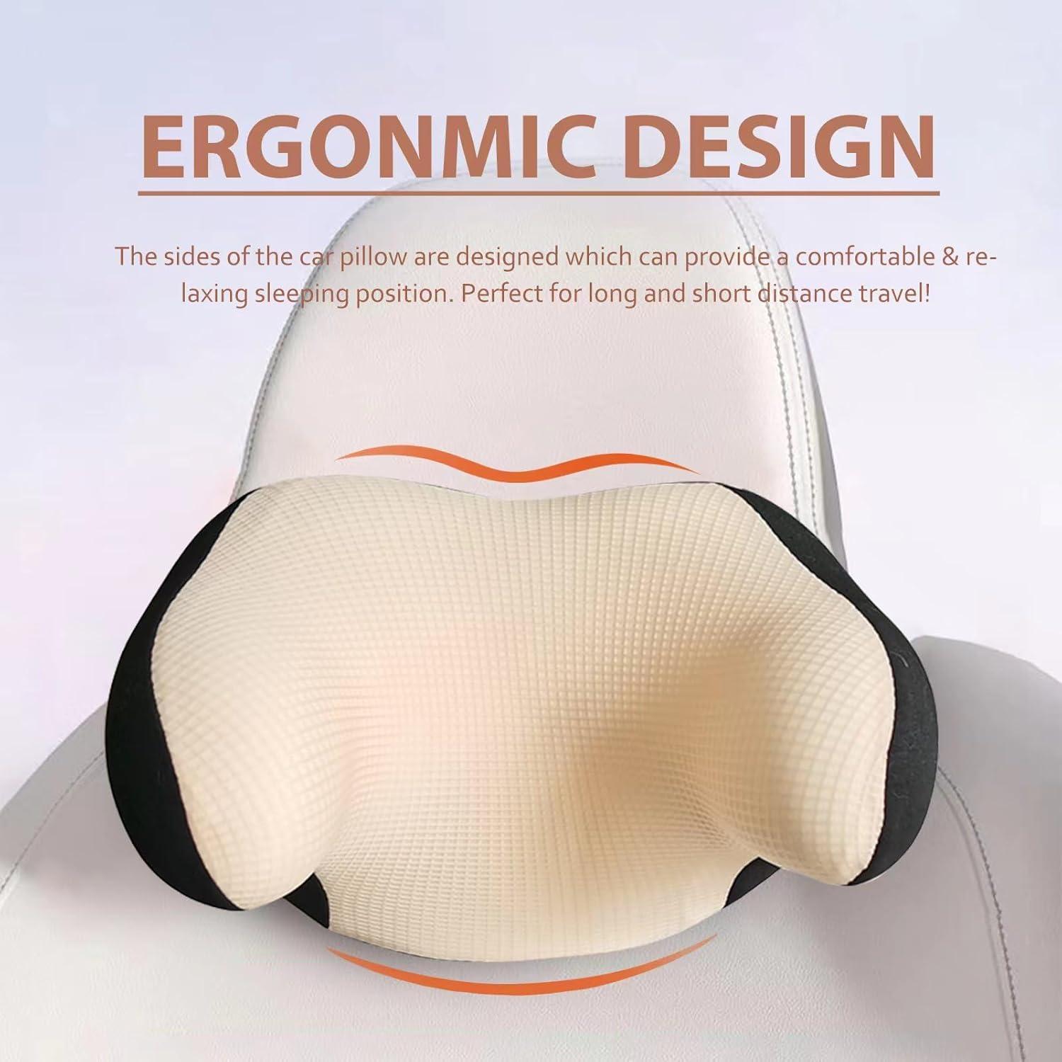 Almohada de viaje ergonómica SPRFUFLY U-DrpiBeige 100% espuma viscoelástica