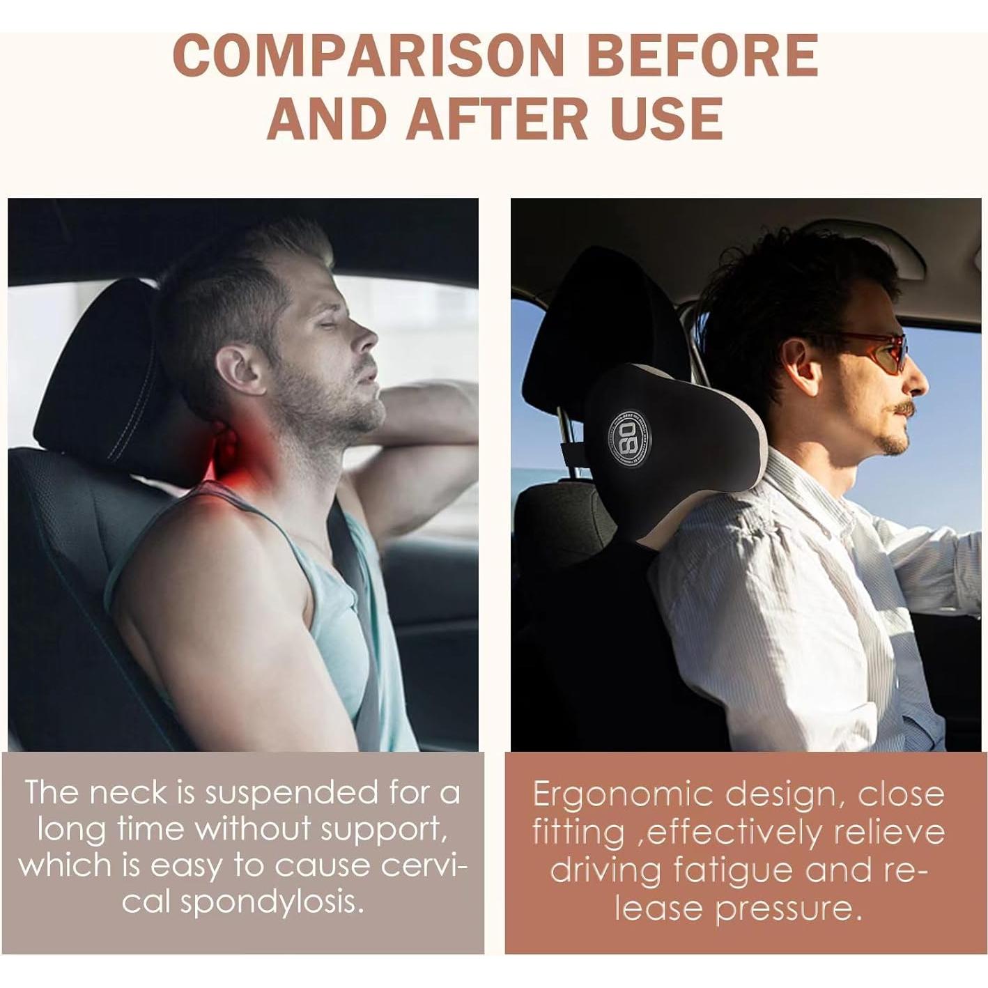 Almohada de viaje ergonómica SPRFUFLY U-DrpiBeige 100% espuma viscoelástica